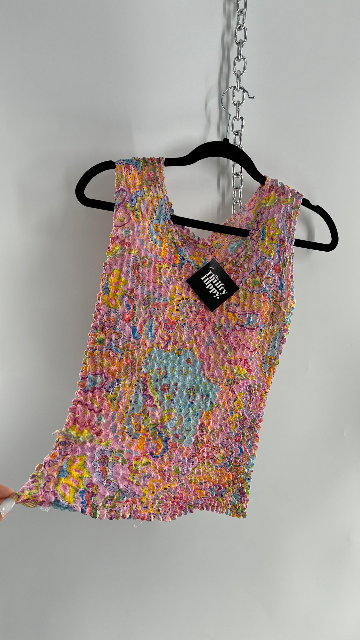 Vintage 1990s Patterned Popcorn Camisole (One Size)