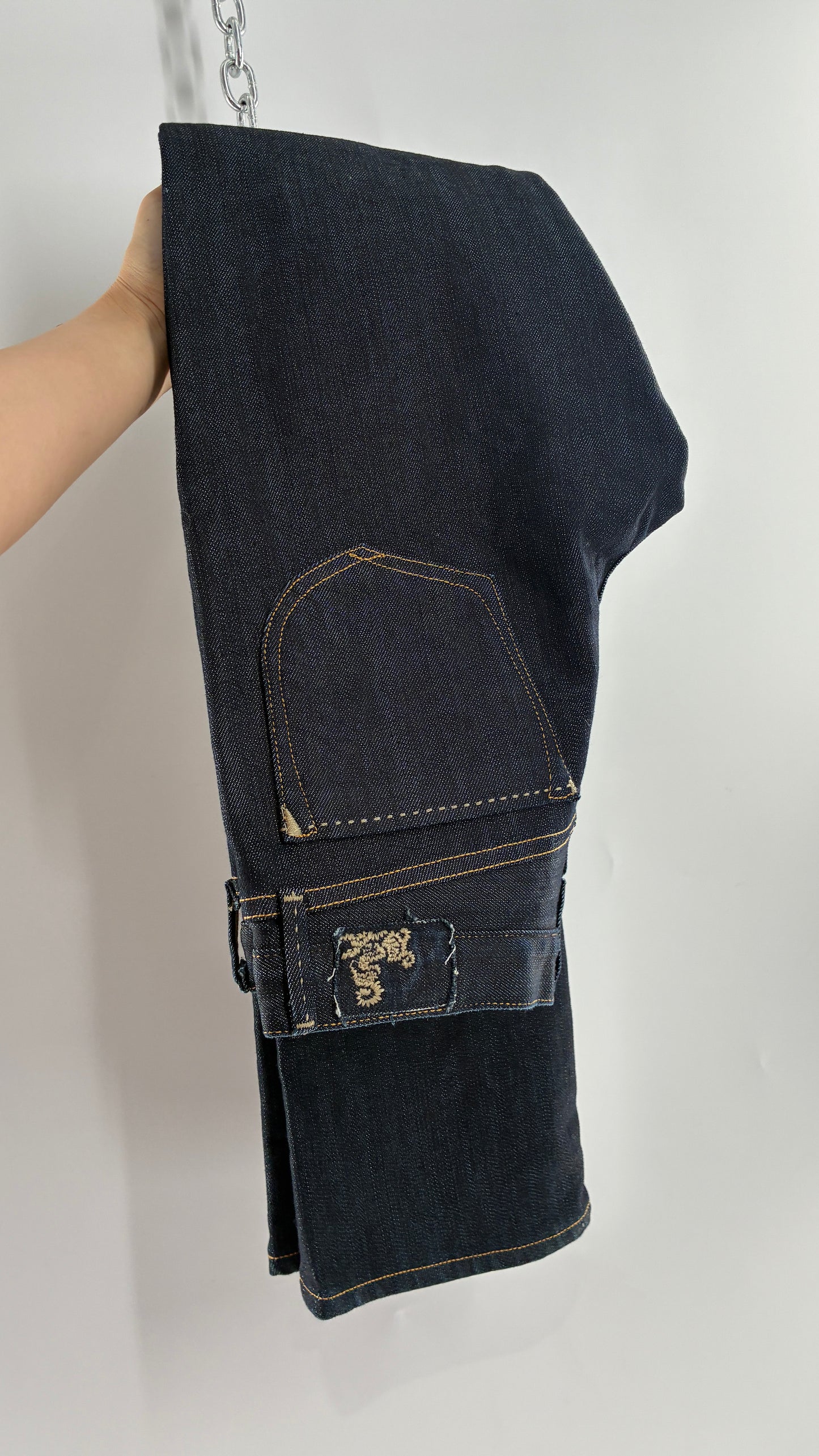 Vintage GOLD SIGN Dark Wash Low Rise Jeans (26)