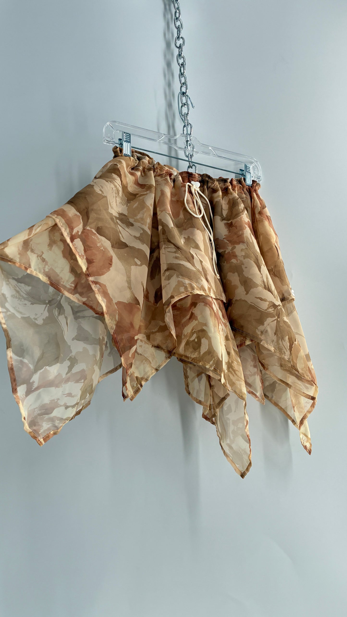 Handmade Handkerchief Hem Mini Skirt
