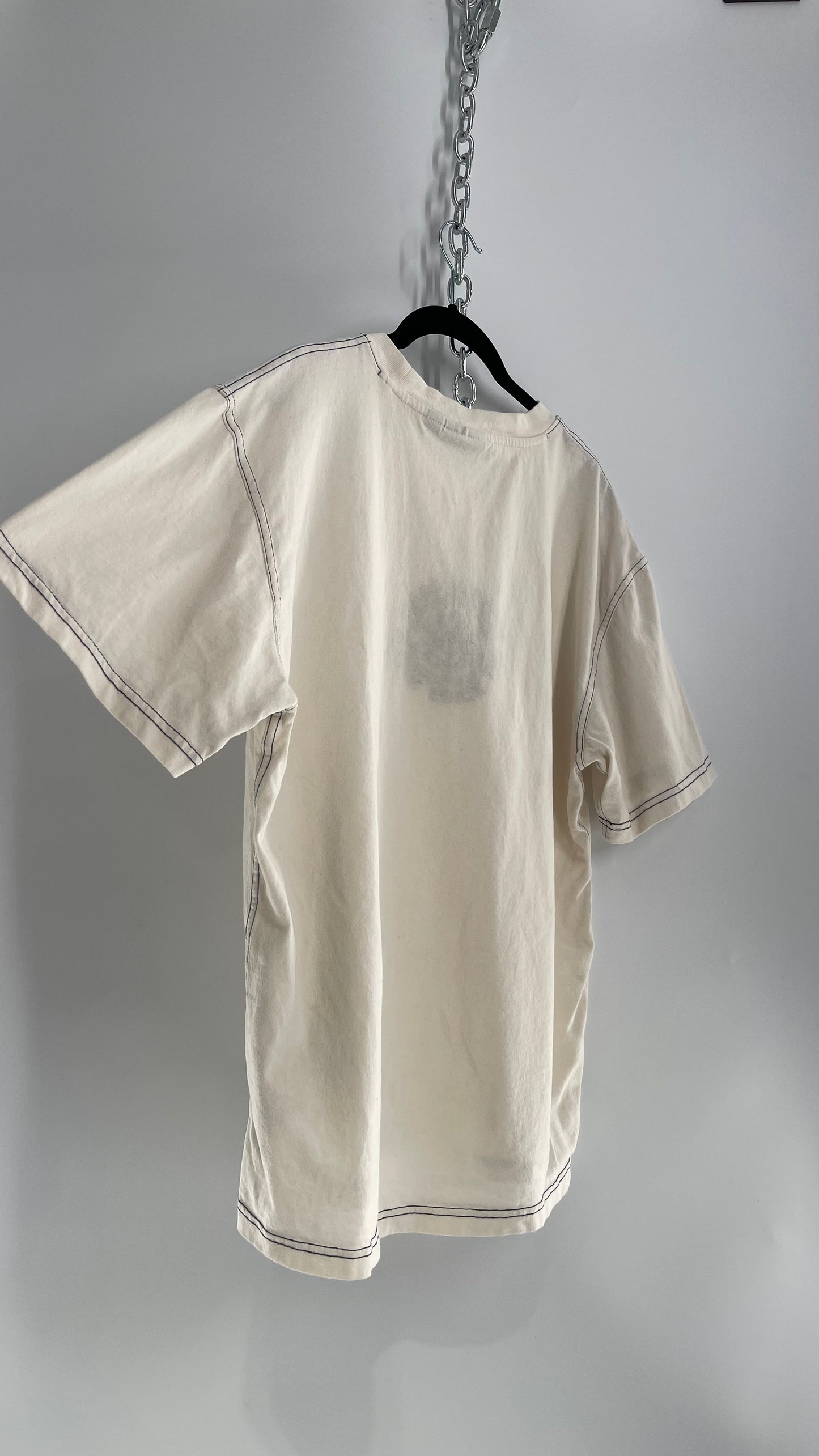 Vintage Dickies Hard Work Since 1922 Embroidered T Shirt (Medium)