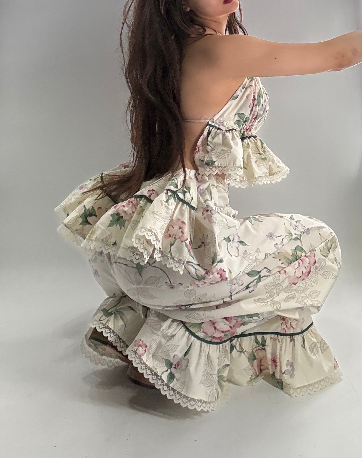 Vintage Floral Handmade Two Piece Play Set (XS-M)