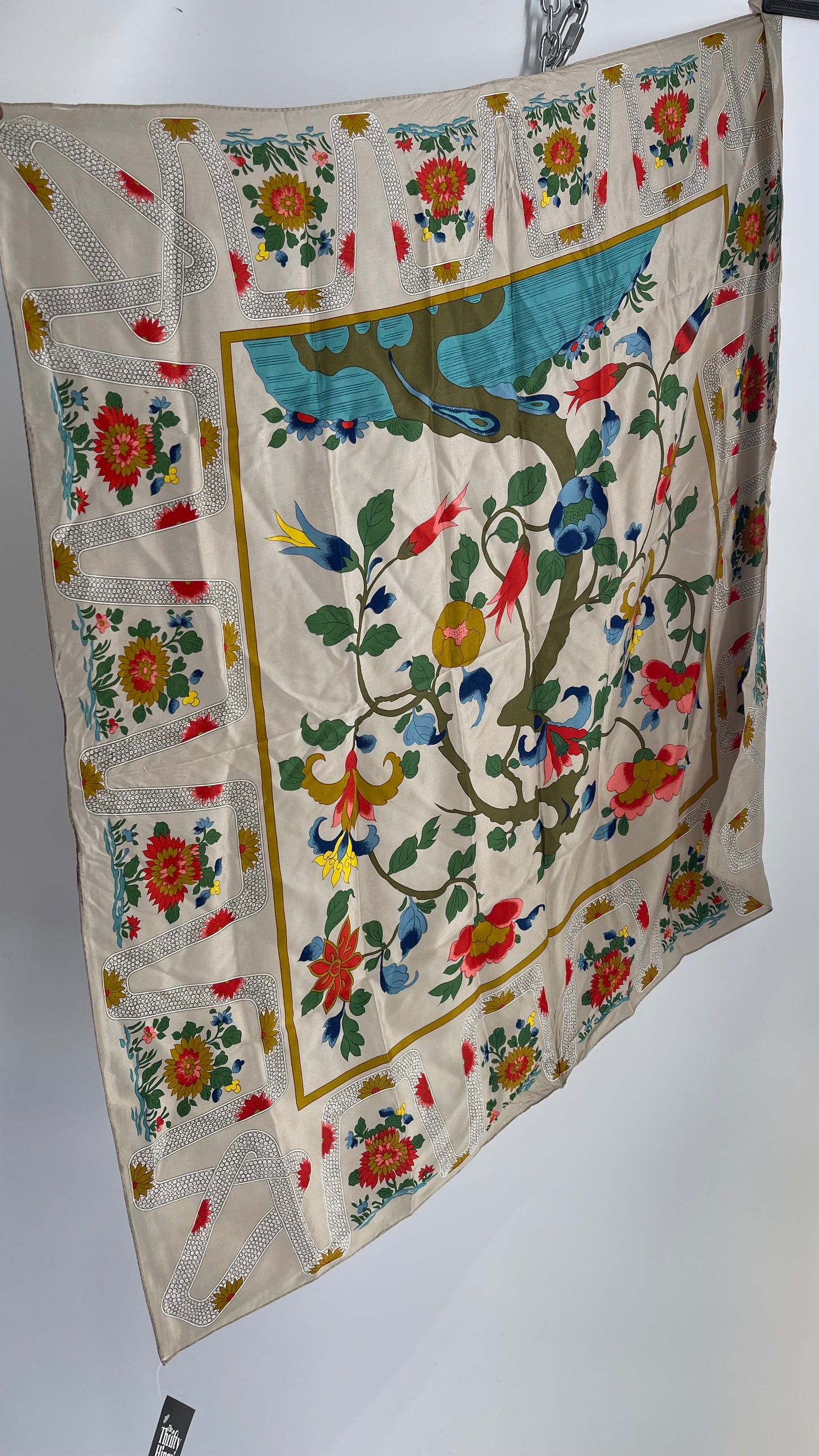 Vintage Tree Floral Mural Scarf