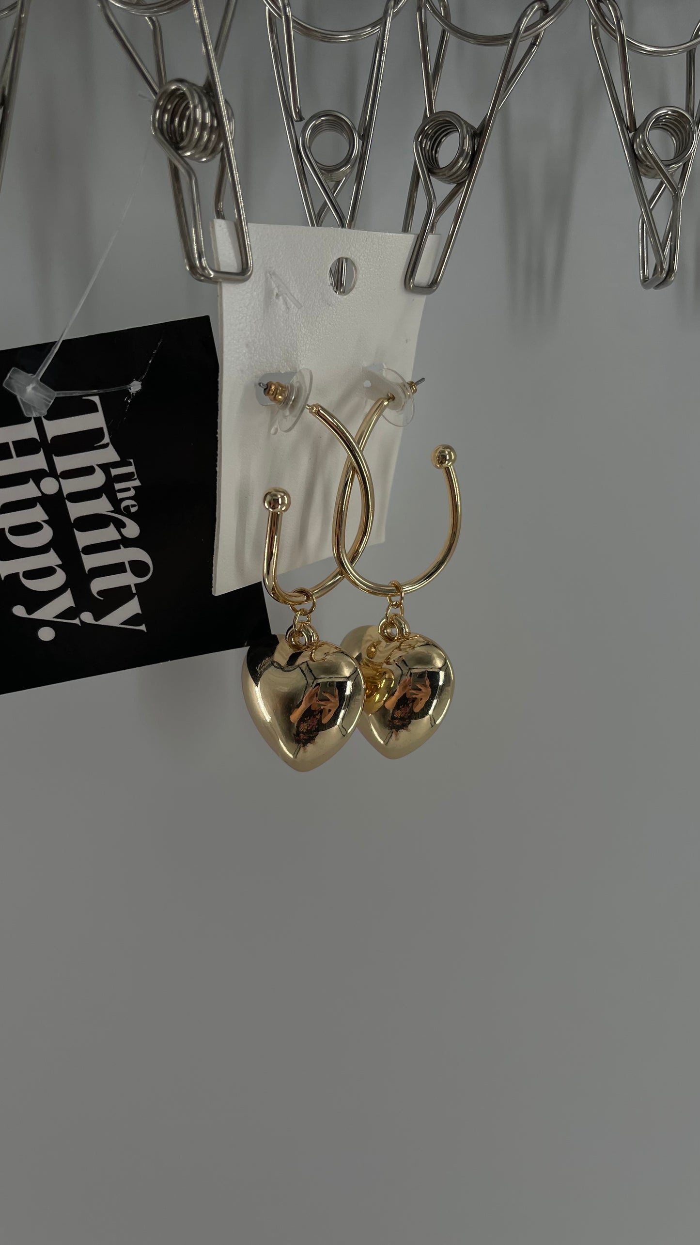 Free People Drooping Heart of Gold Earring