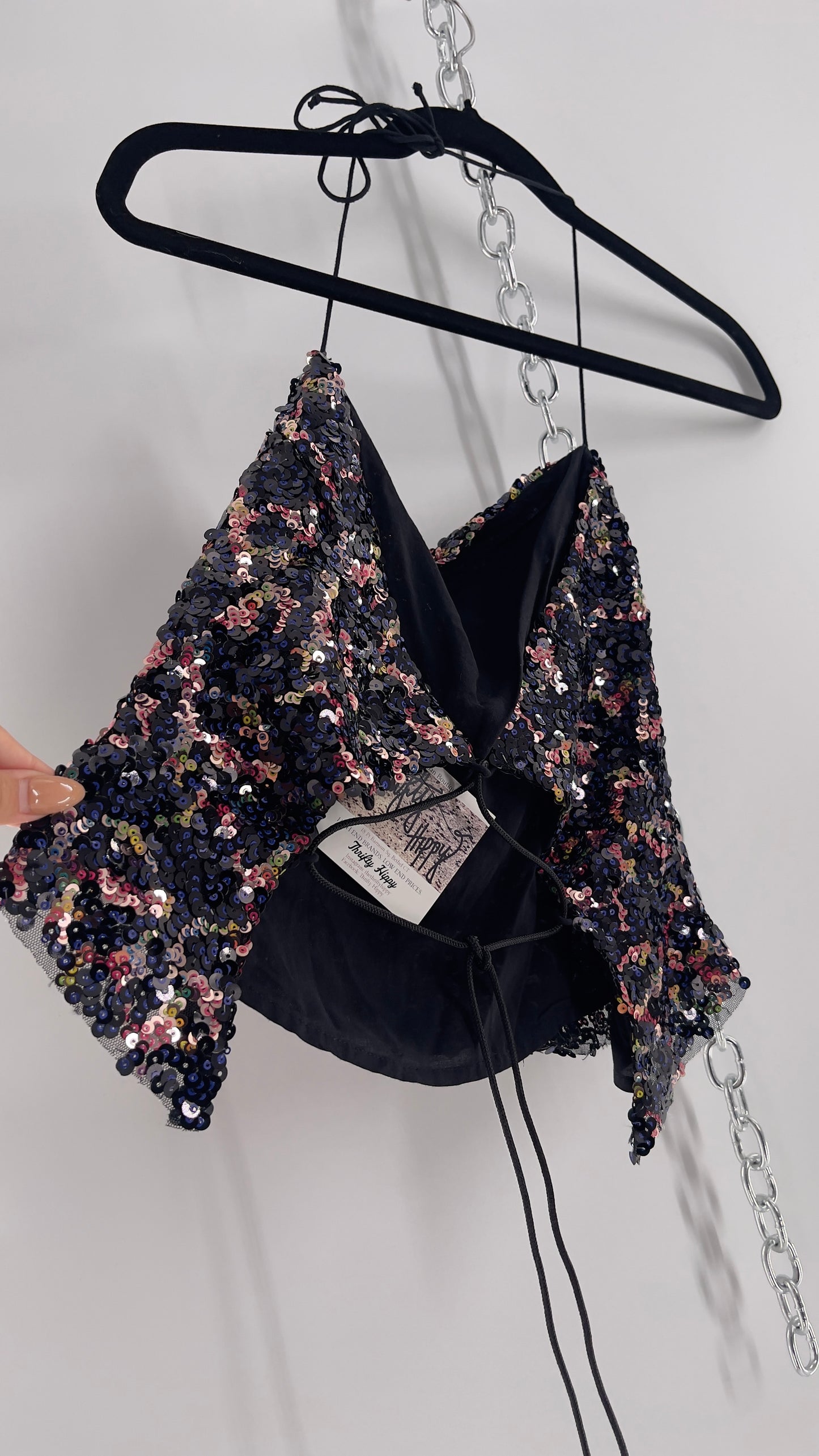 Urban Outfitters Multicolored Sequin Top (Medium)
