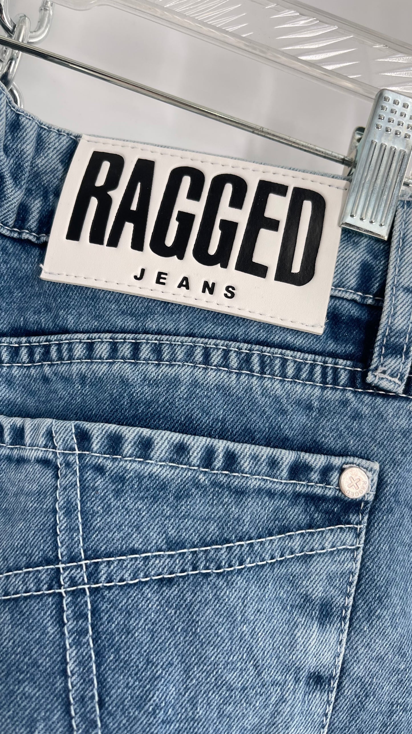 Ragged Priest Light Wash Straight Leg Jeans (36)