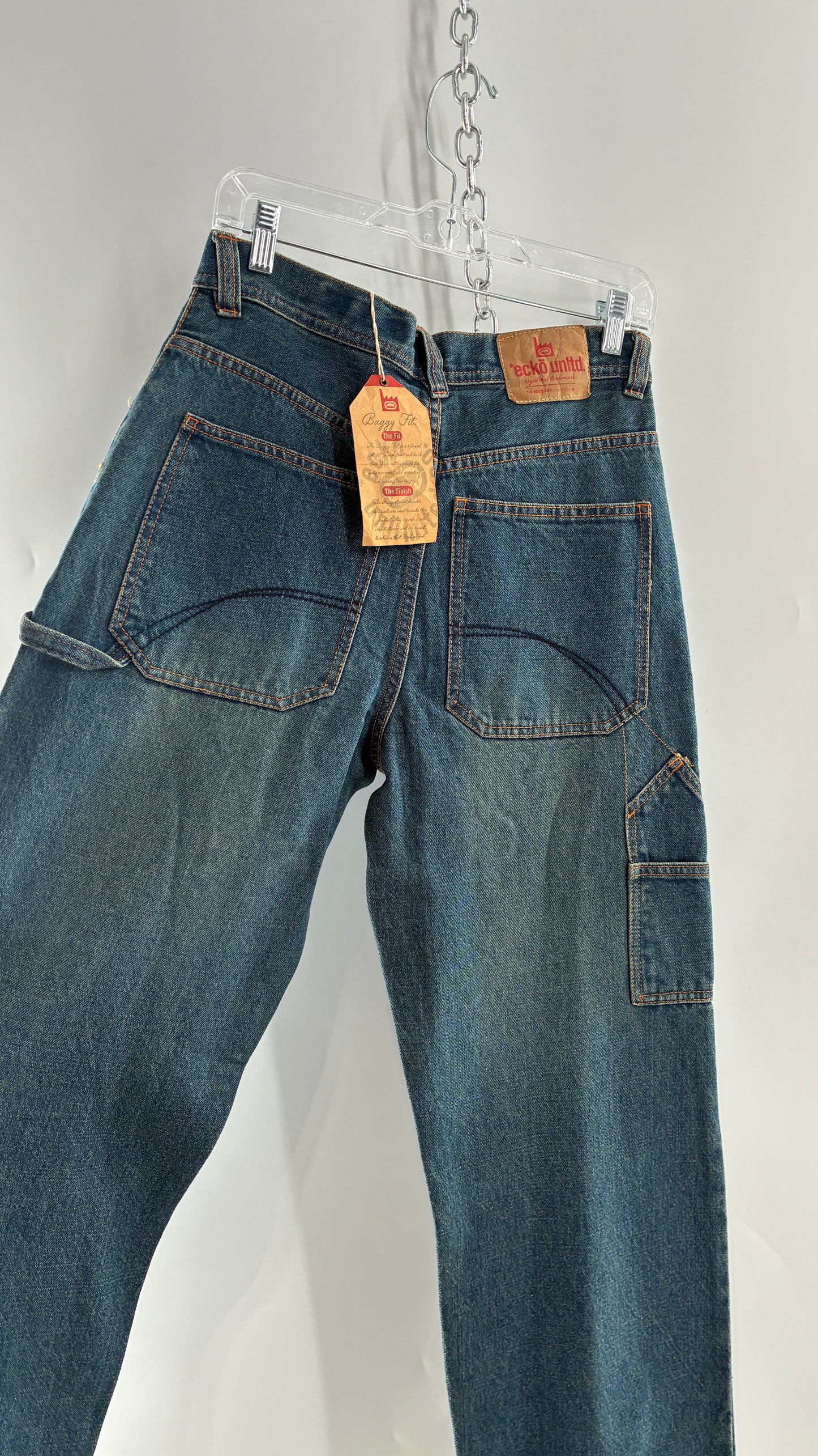 Deadstock Vintage Ecko Unlimited Baggy Fit Cargo Jeans (16Y)