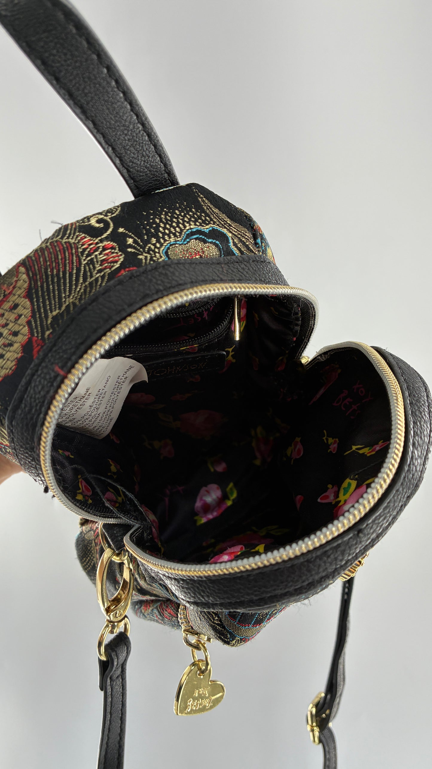 Vintage BETSY JOHNSON Mini Convertible Crossbody Backpack