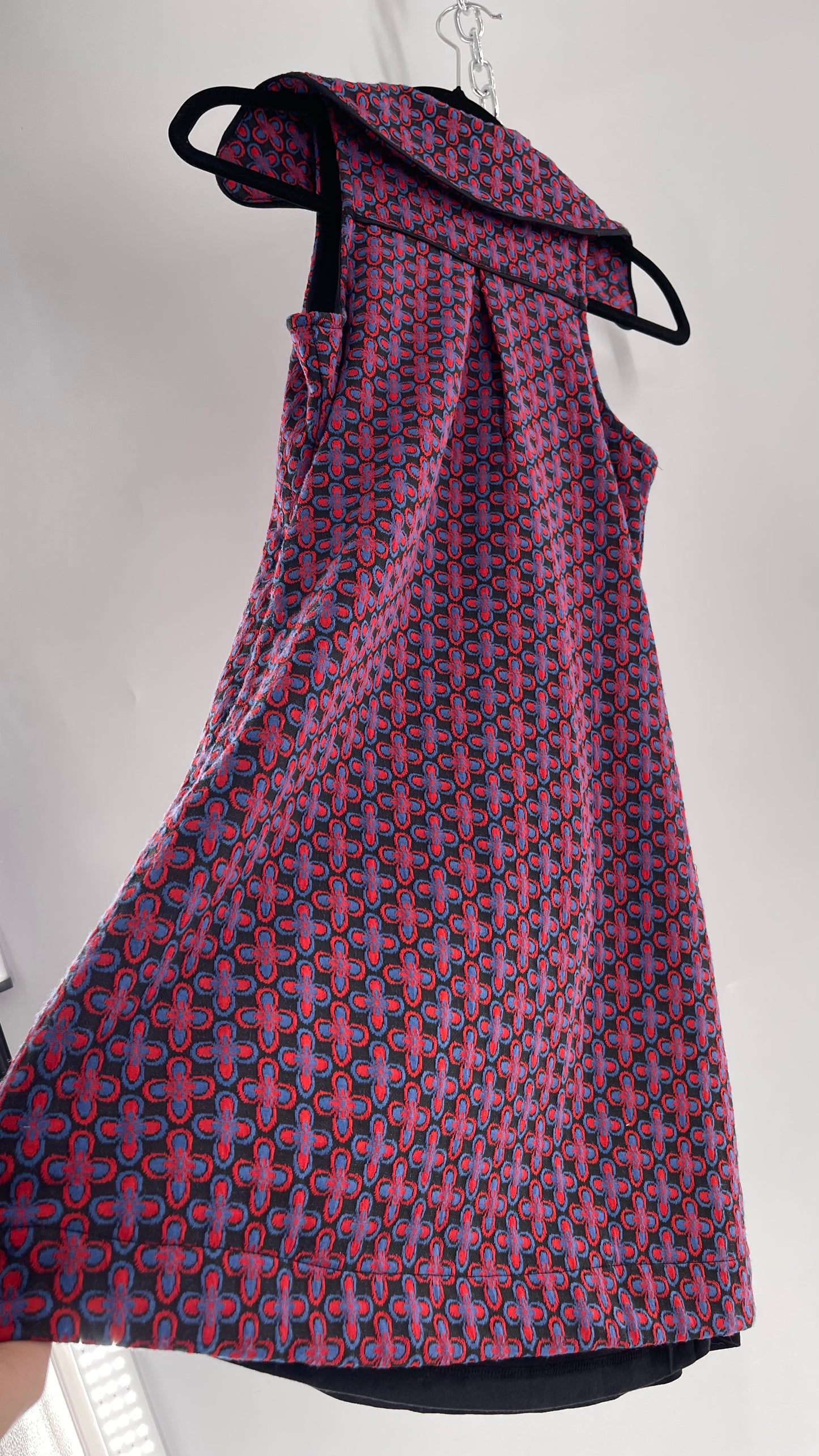 Maeve Anthropologie 1970s Retro Collared Tunic Mini Dress (XXS)