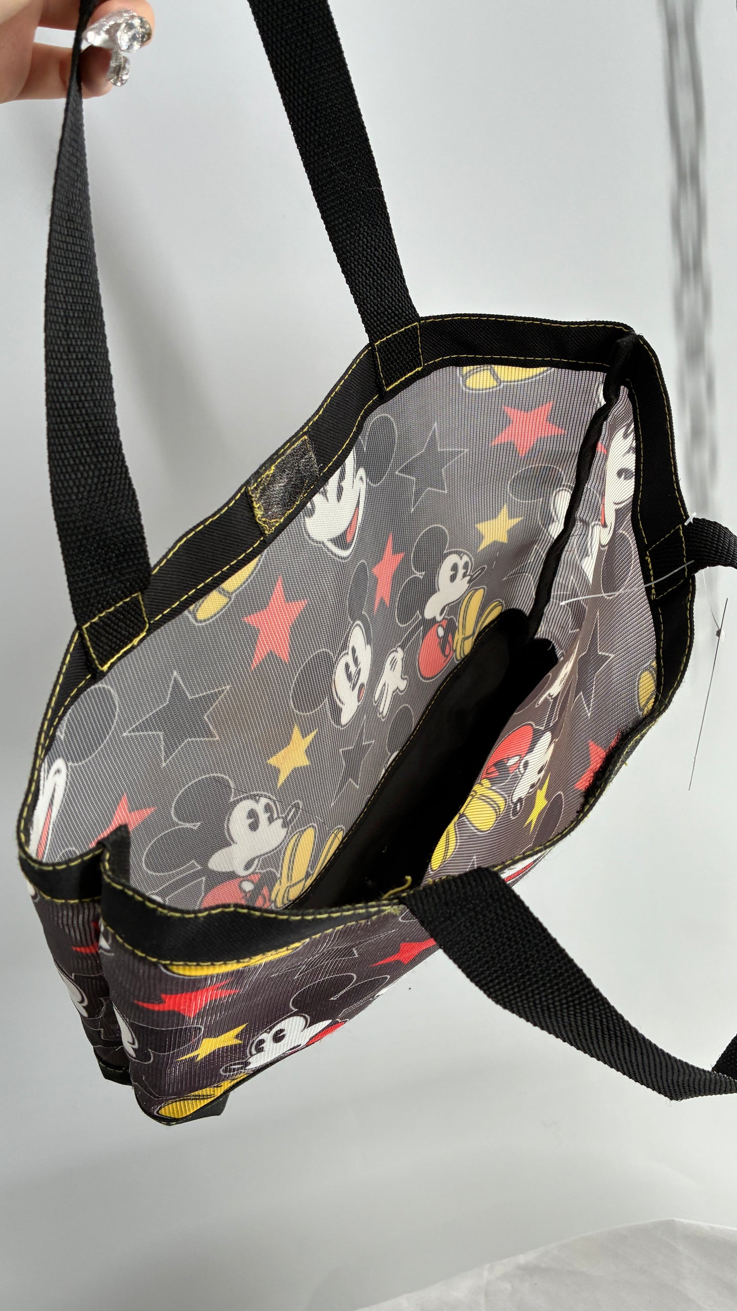 Vintage DISNEY Mickey Mouse Mesh Tote Bag