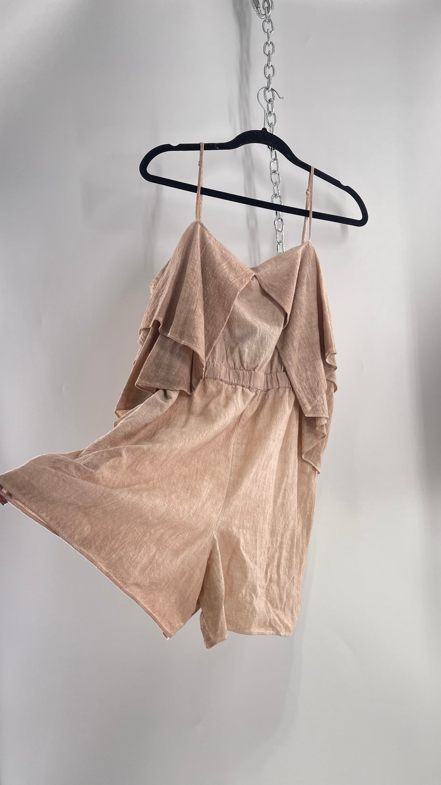 Amadi Anthropologie Crimped 100% Cotton Romper (XL)