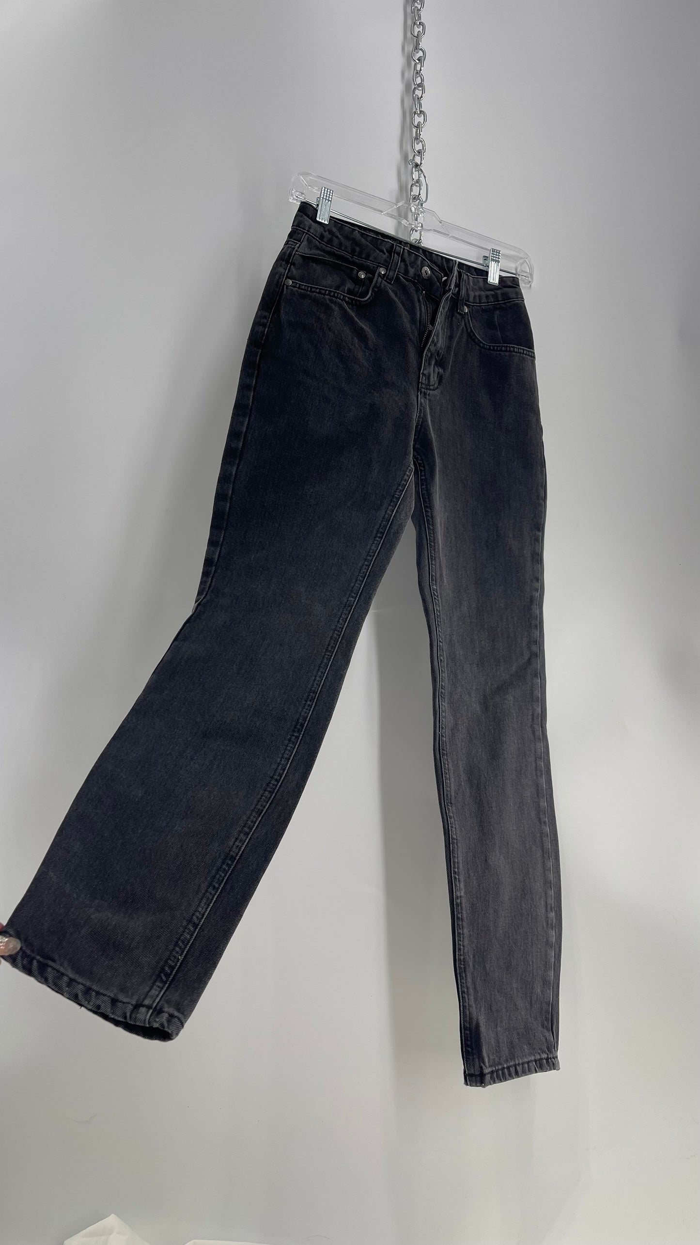 RAGGED Priest Charcoal Grey Straight Leg Jeans (24)