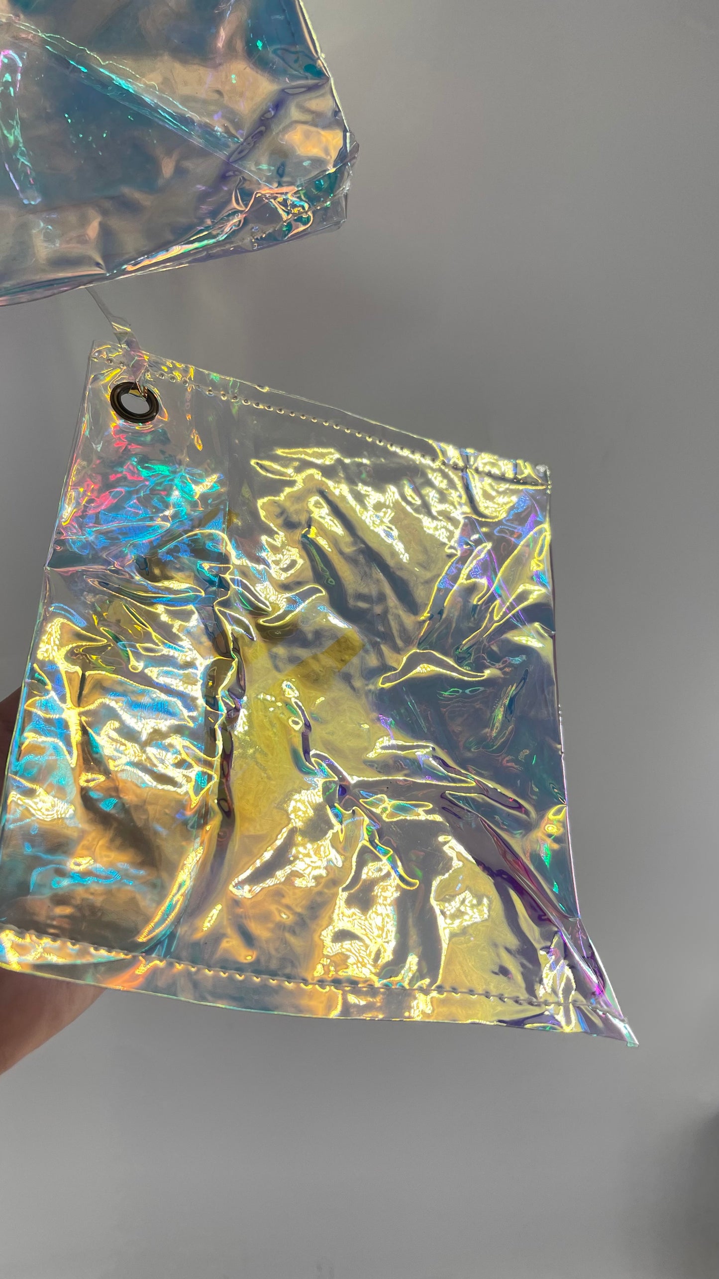 Free People Movement Iridescent Color Changing Tote Bag and Pouch Set