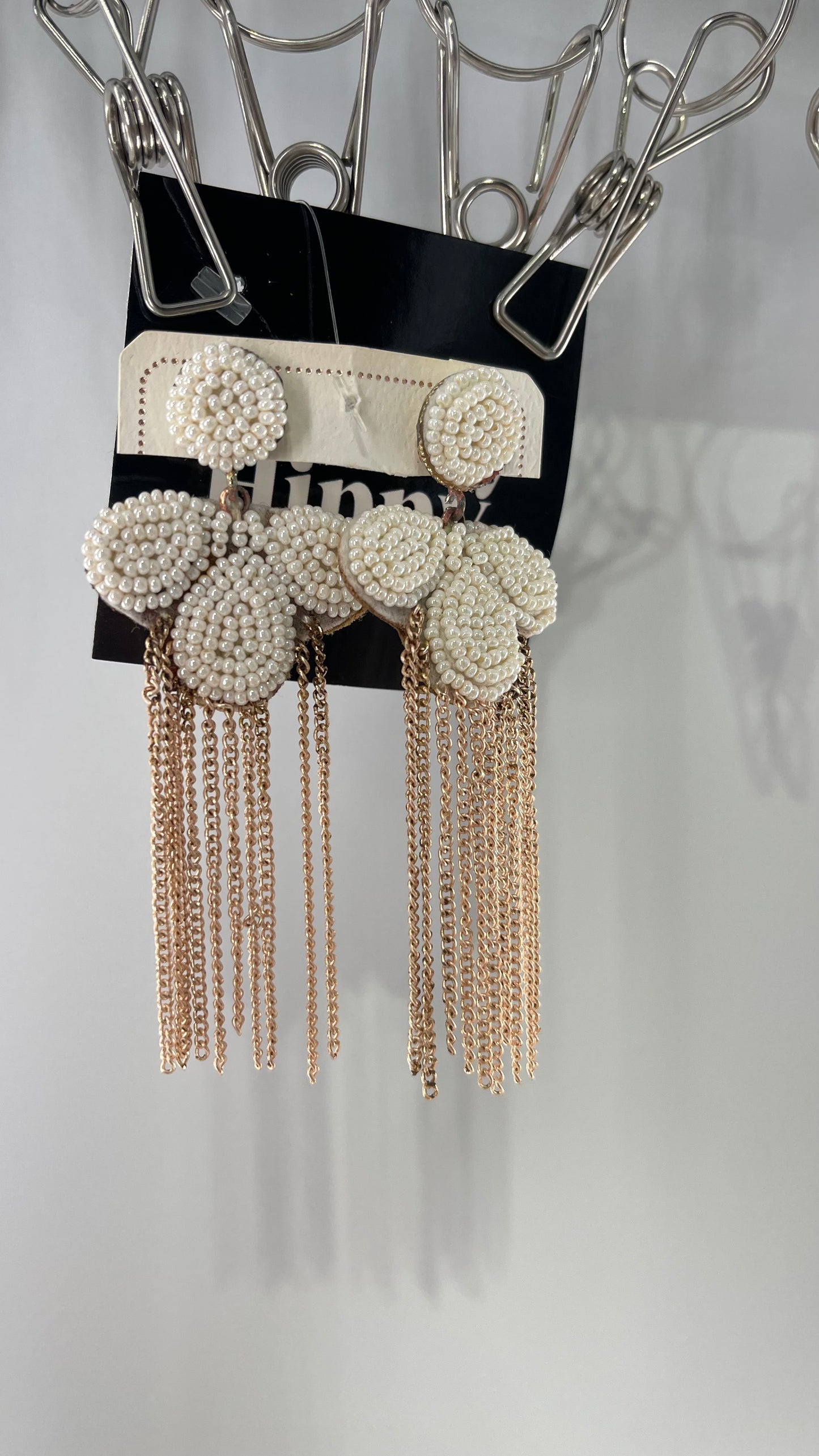 Vintage Pearl Chainlink Earring