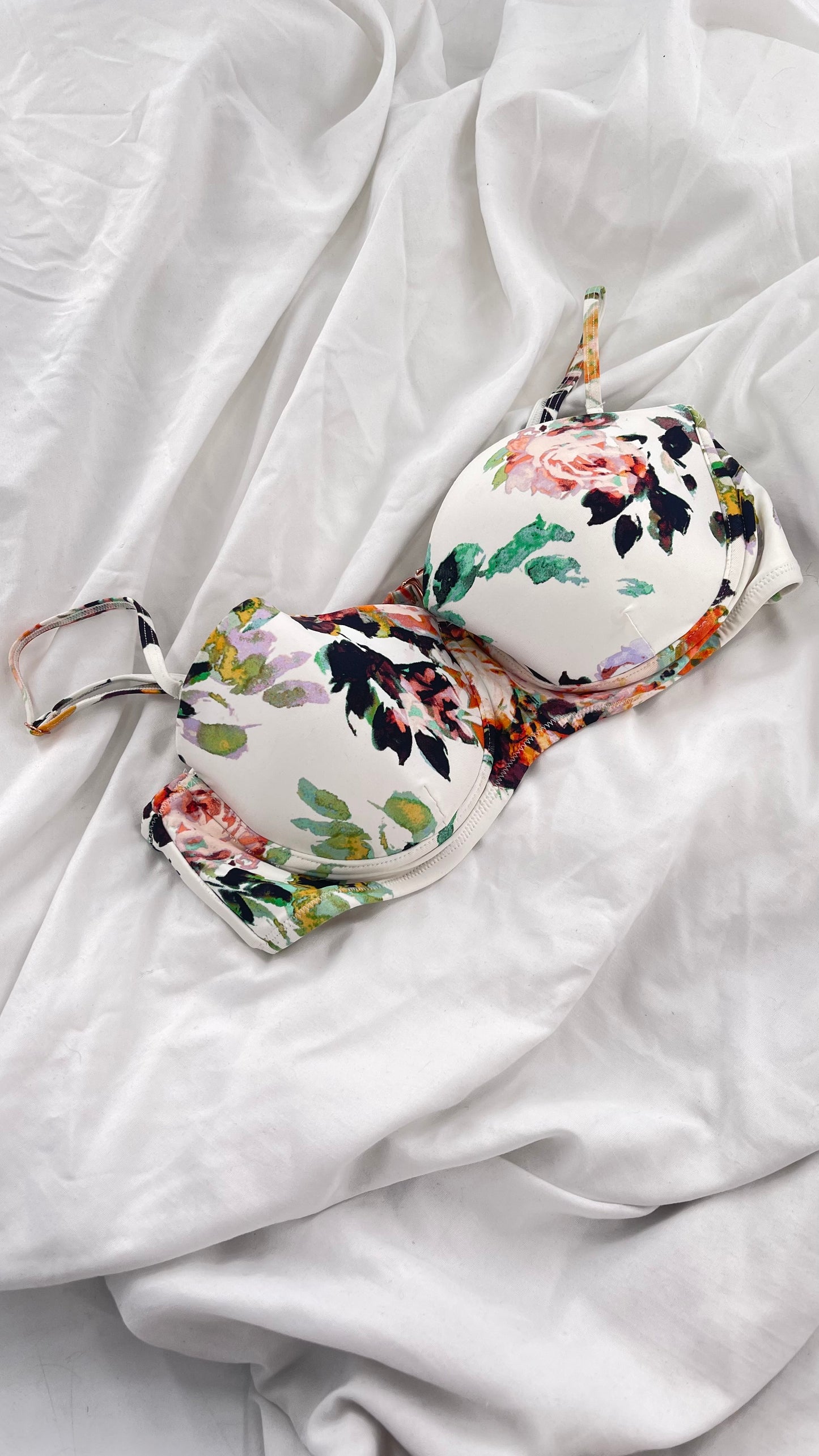Anthropologie Sea Folly Floral Underwire Top (34D)