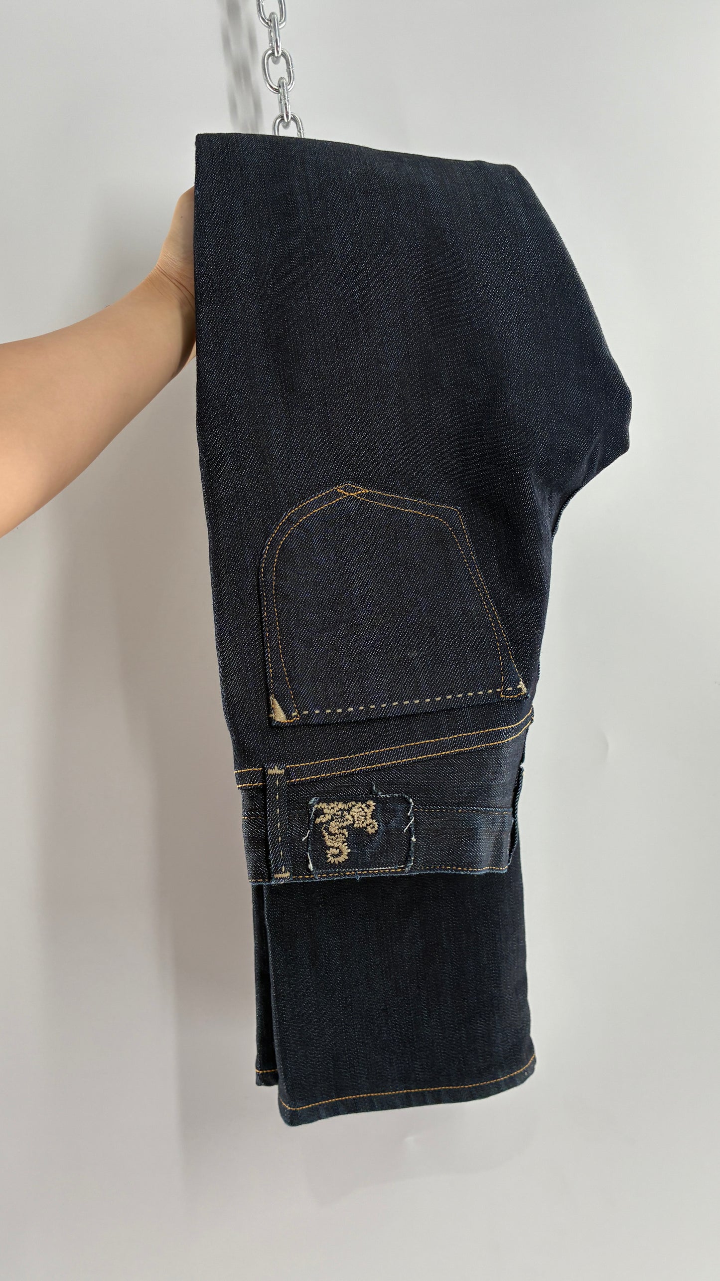 Vintage GOLD SIGN Dark Wash Low Rise Jeans (26)