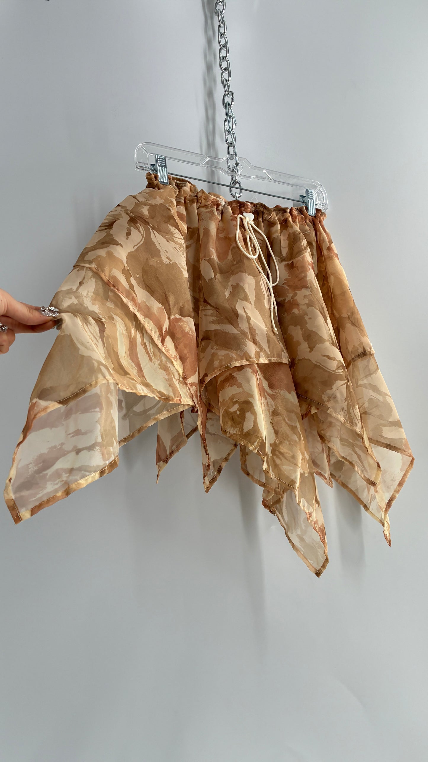 Handmade Handkerchief Hem Mini Skirt