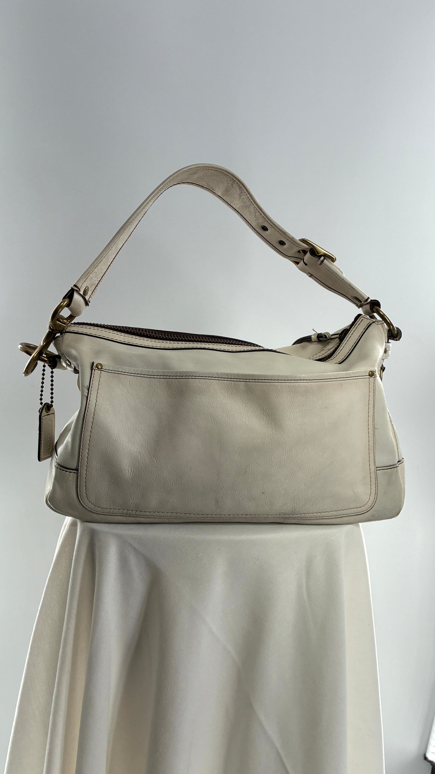 RARE COACH 65th Anniversary Legacy Leather Oversized Turnlock Shoulder Bag