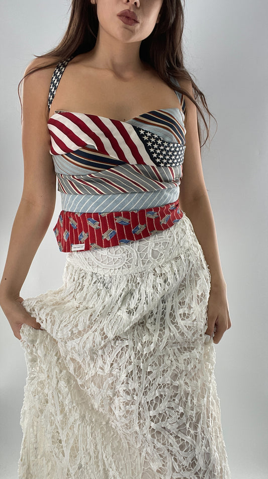 All Tied Up Custom Fourth of July (One Size)
