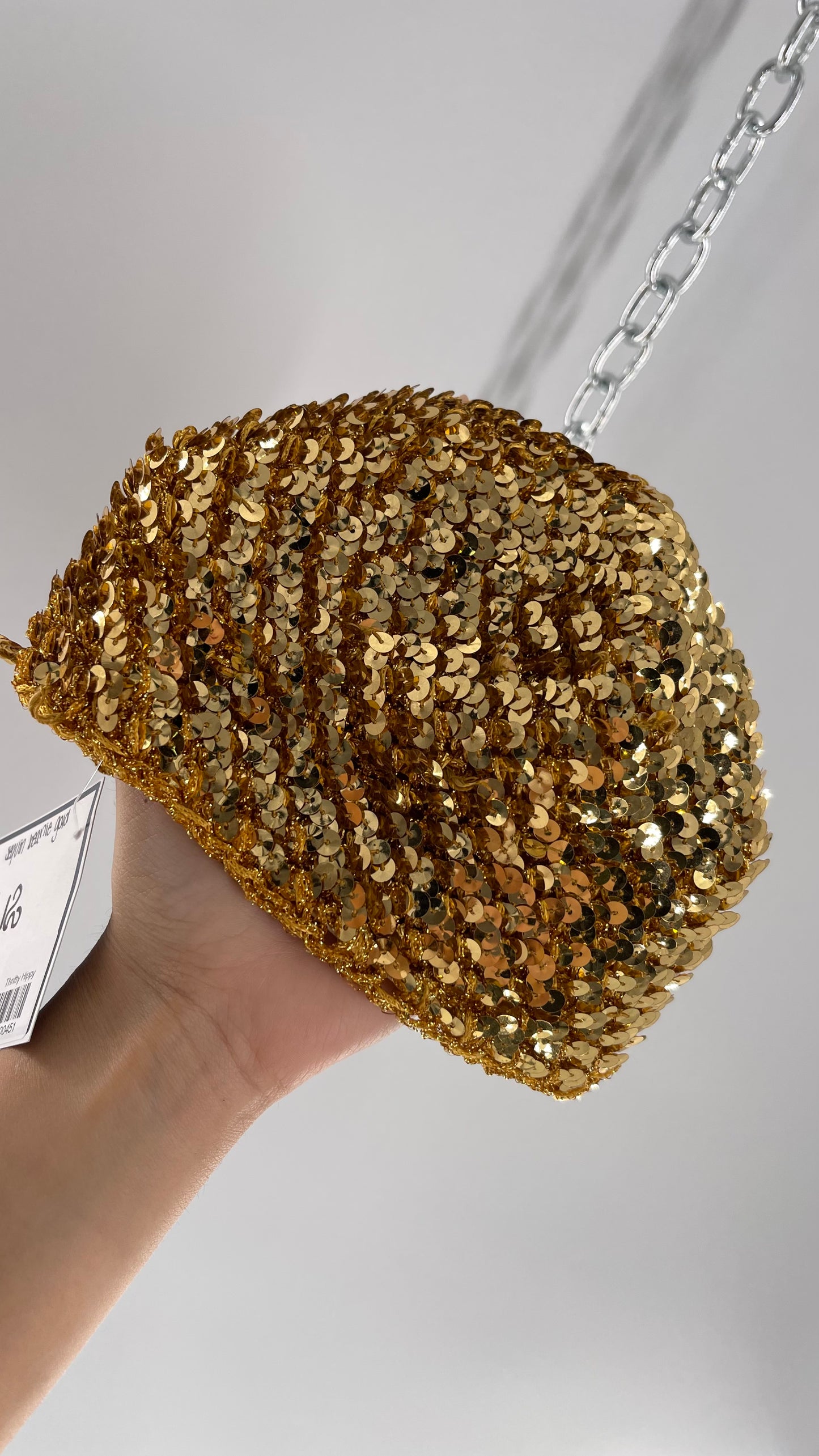 Vintage Gold Sequin Beanie