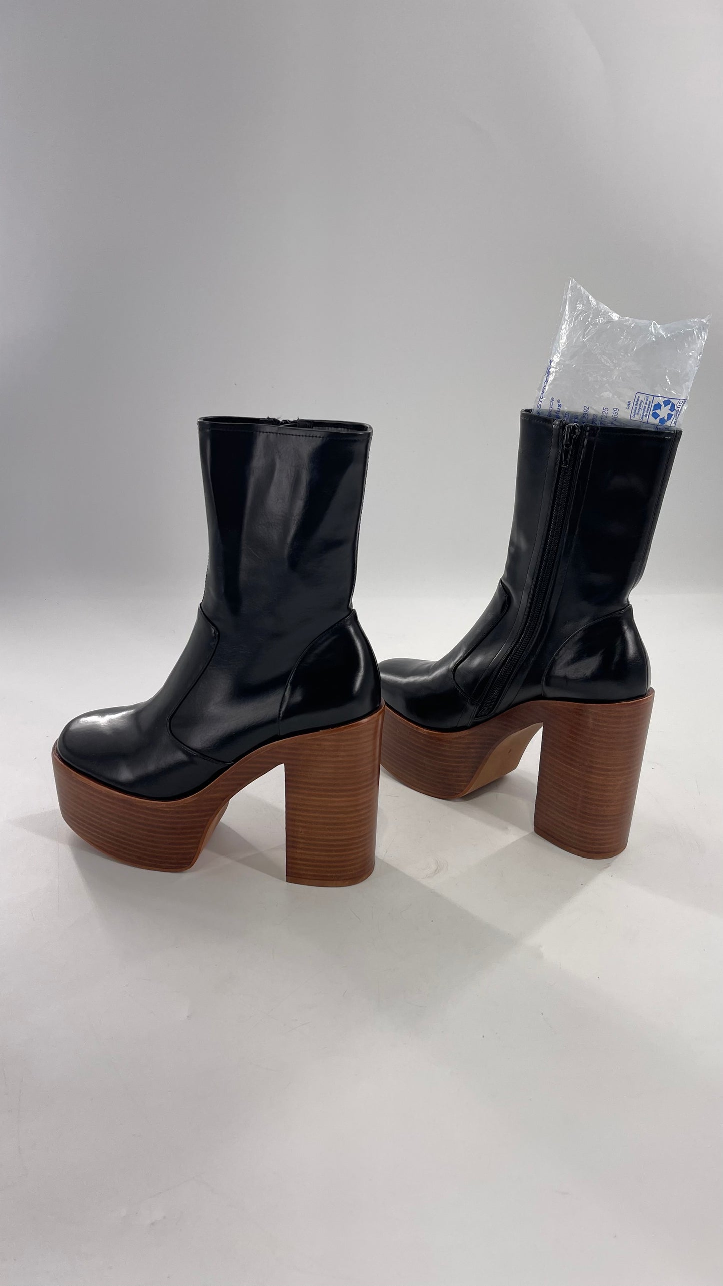 Jeffrey Campbell Mexique Black Boot with Platform And Chunky Wooden Heel (8)