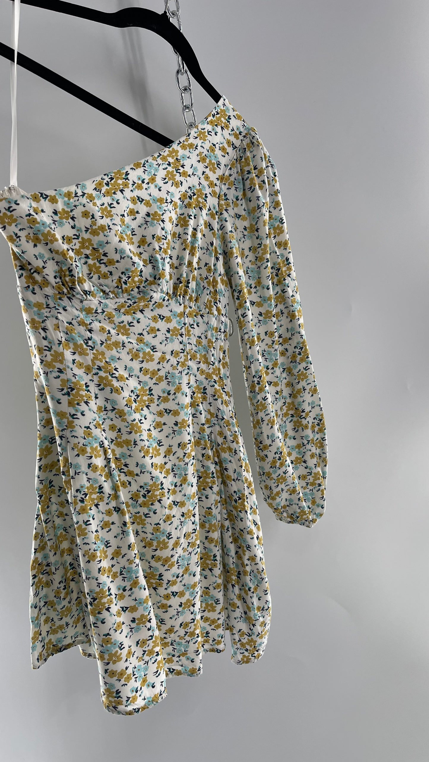 Free People One Sleeve Floral Dress (0)