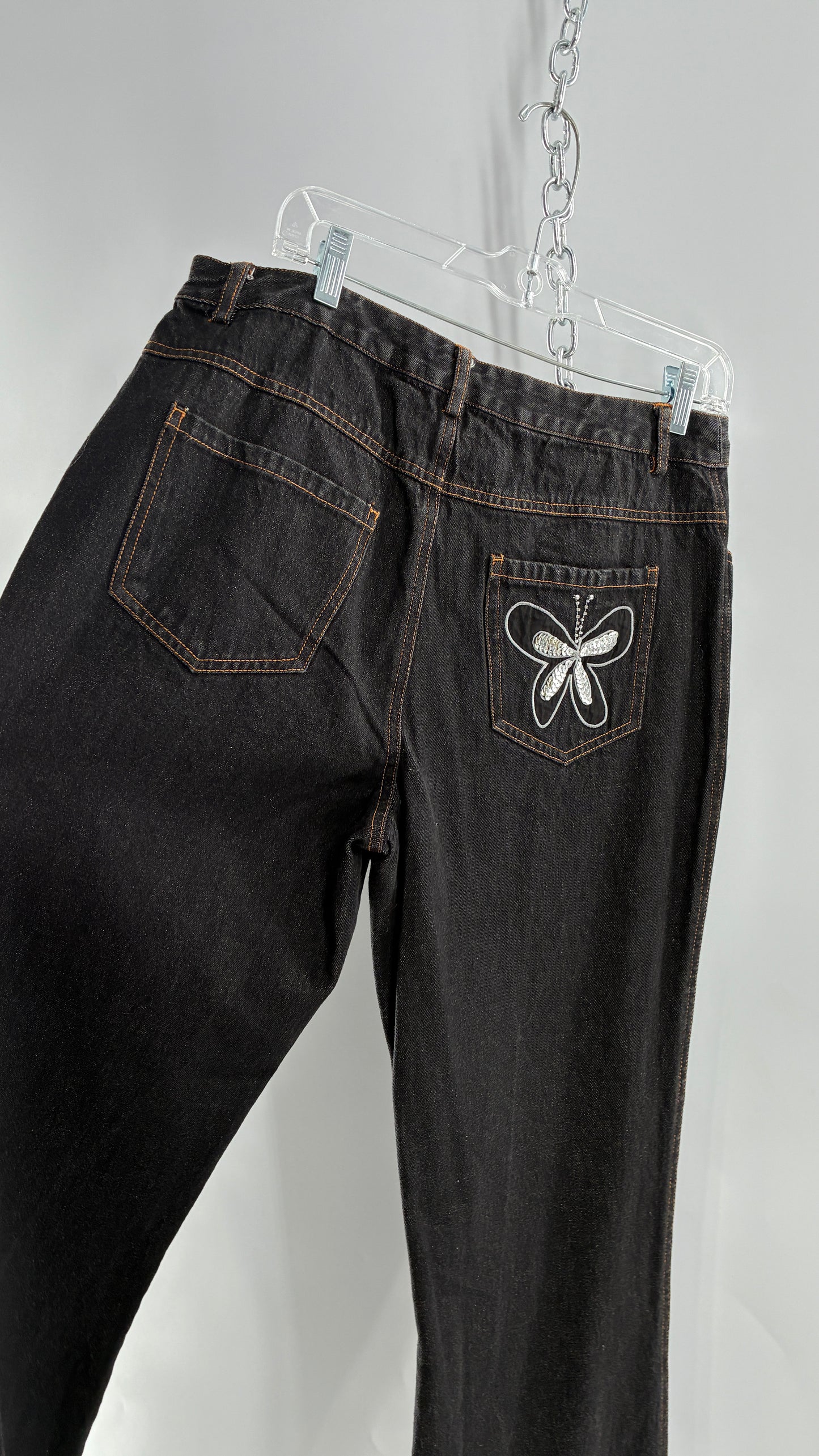 Vintage FORENZA Denim with Sequin Butterfly Detail (12)