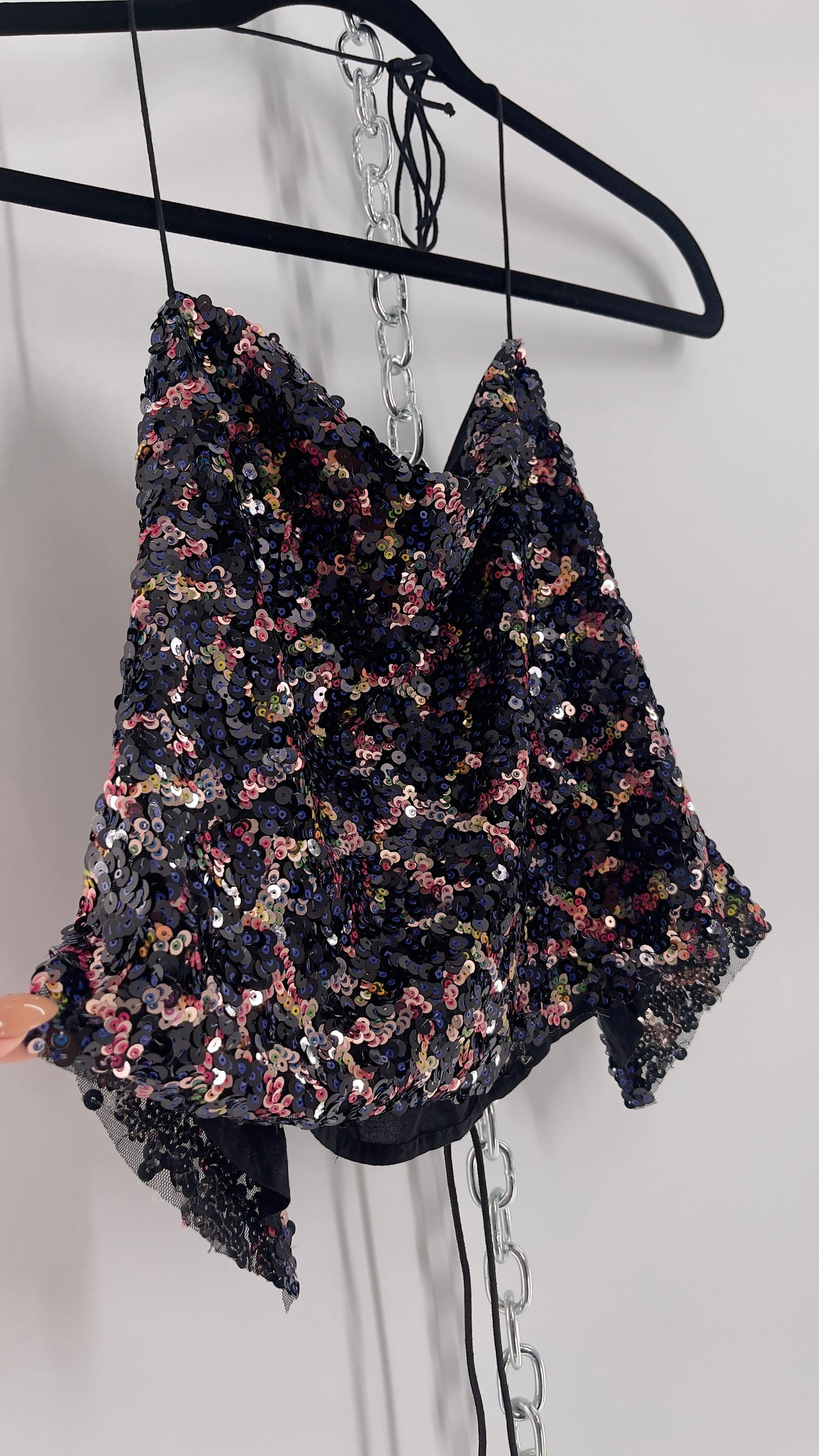 Urban Outfitters Multicolored Sequin Top (Medium)
