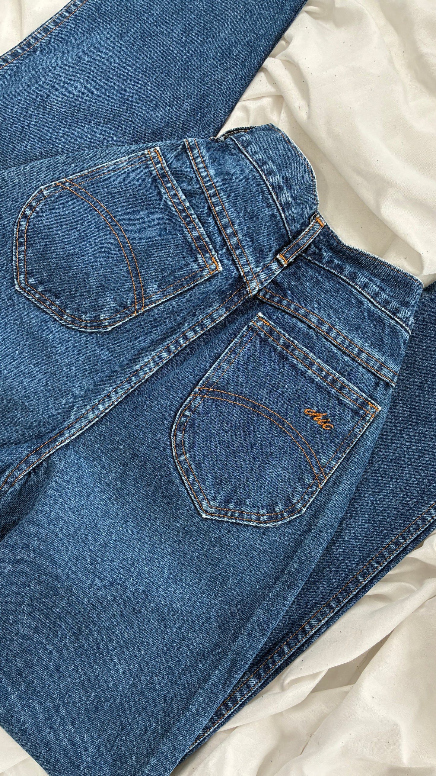 Vintage 1980s CHIC Ultra High Waisted Jeans (5Tall)