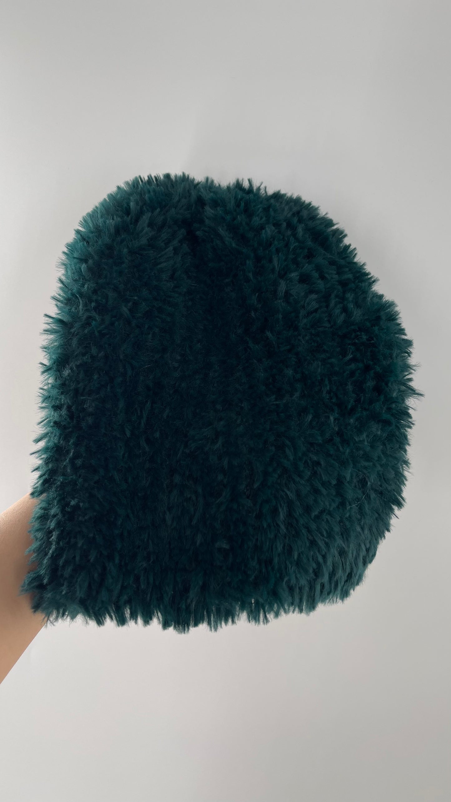 Free People Emerald Green Fuzzy Beanie