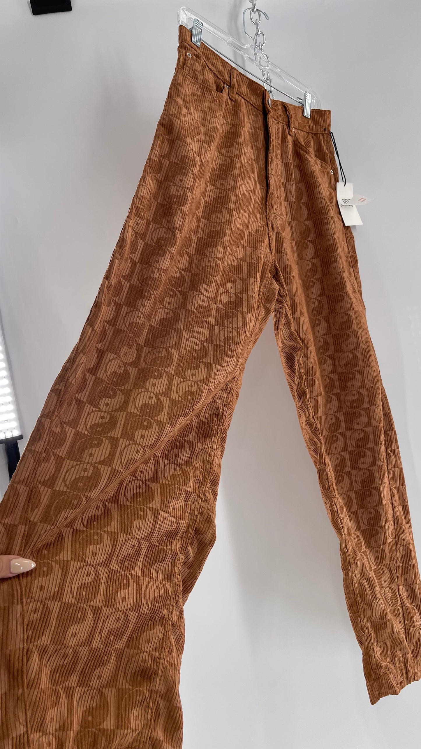 BDG Corduroy Checkered Ying Yang Straight Legs (28)
