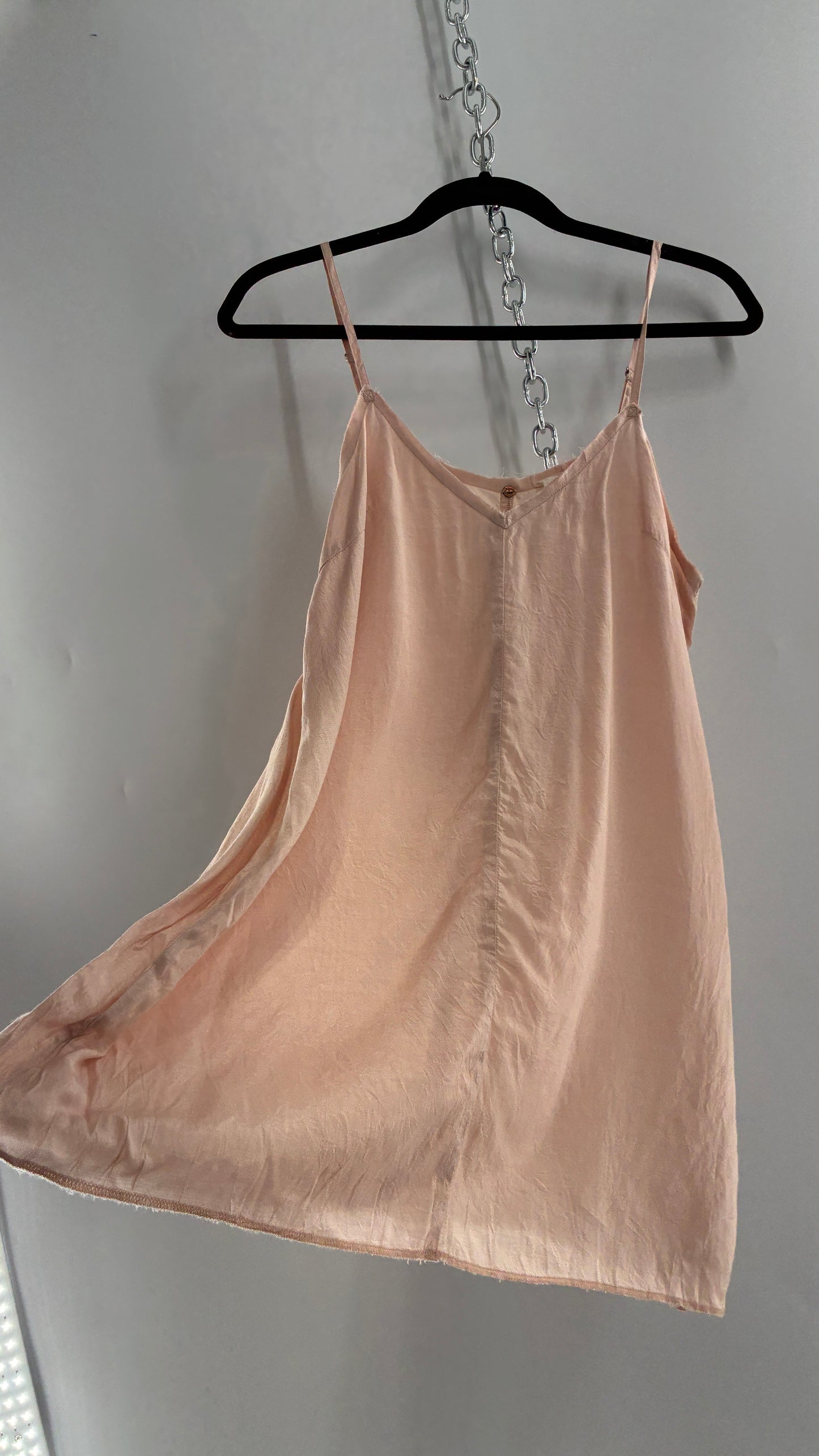 Free People Slip Dress with Raw Edge Hem (XS/S)