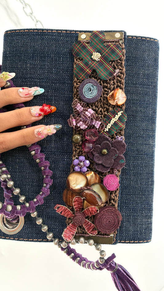 Rare 2000s ZIGI New York Embellished Archival Clutch Bag