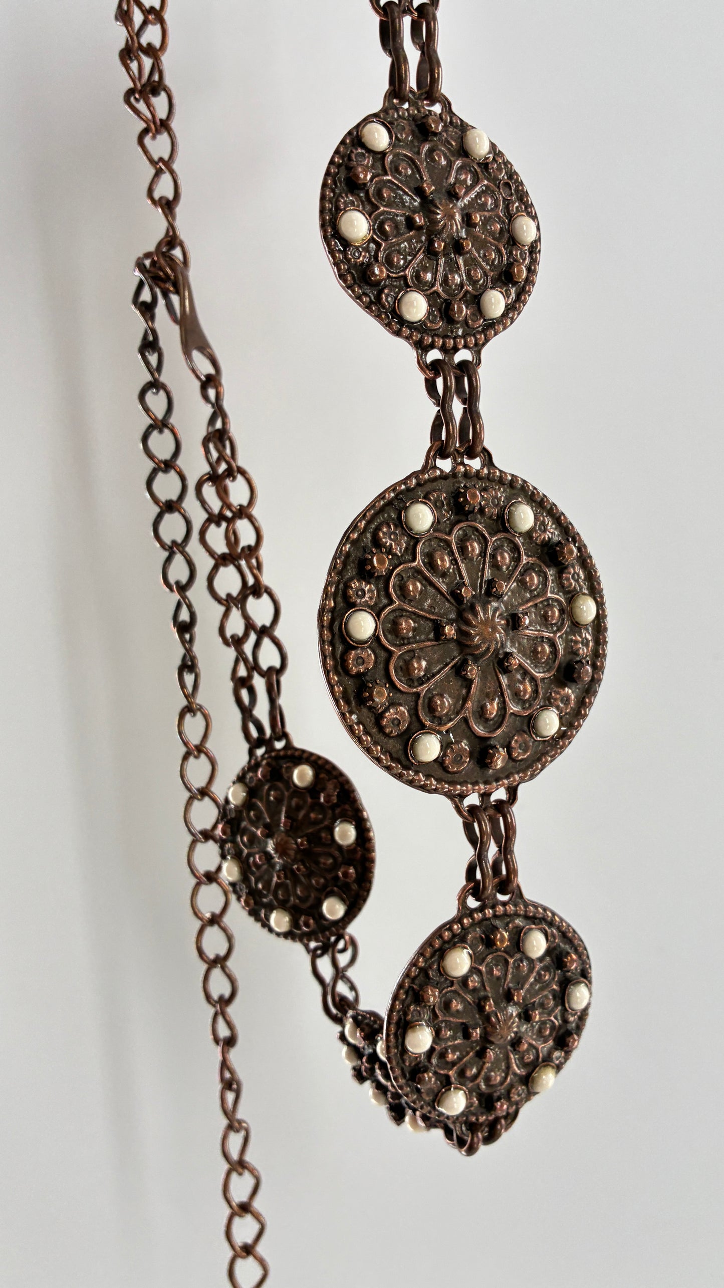 Vintage Bronze Medallion Belt