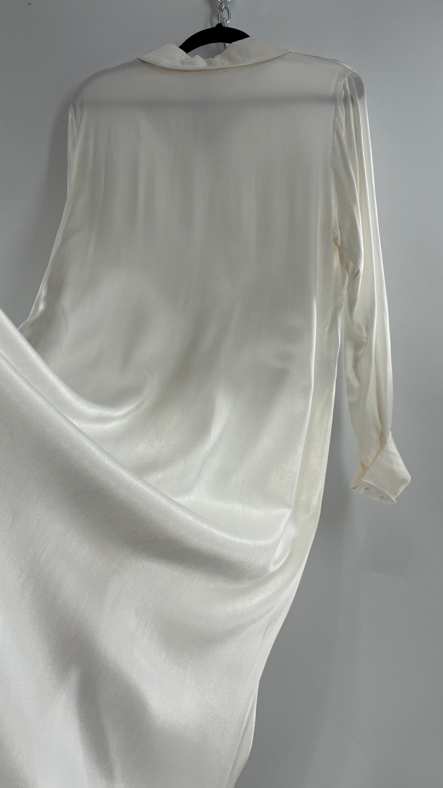 ST. BRAND BY STRASS White Button Up Style Dress with Tags Attached (Medium)