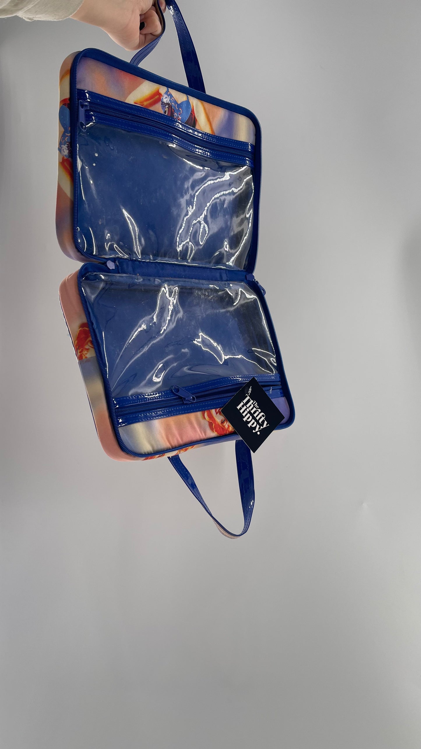 Vintage Carry On PinUp Organizer Purse/ Cosmetic Bag