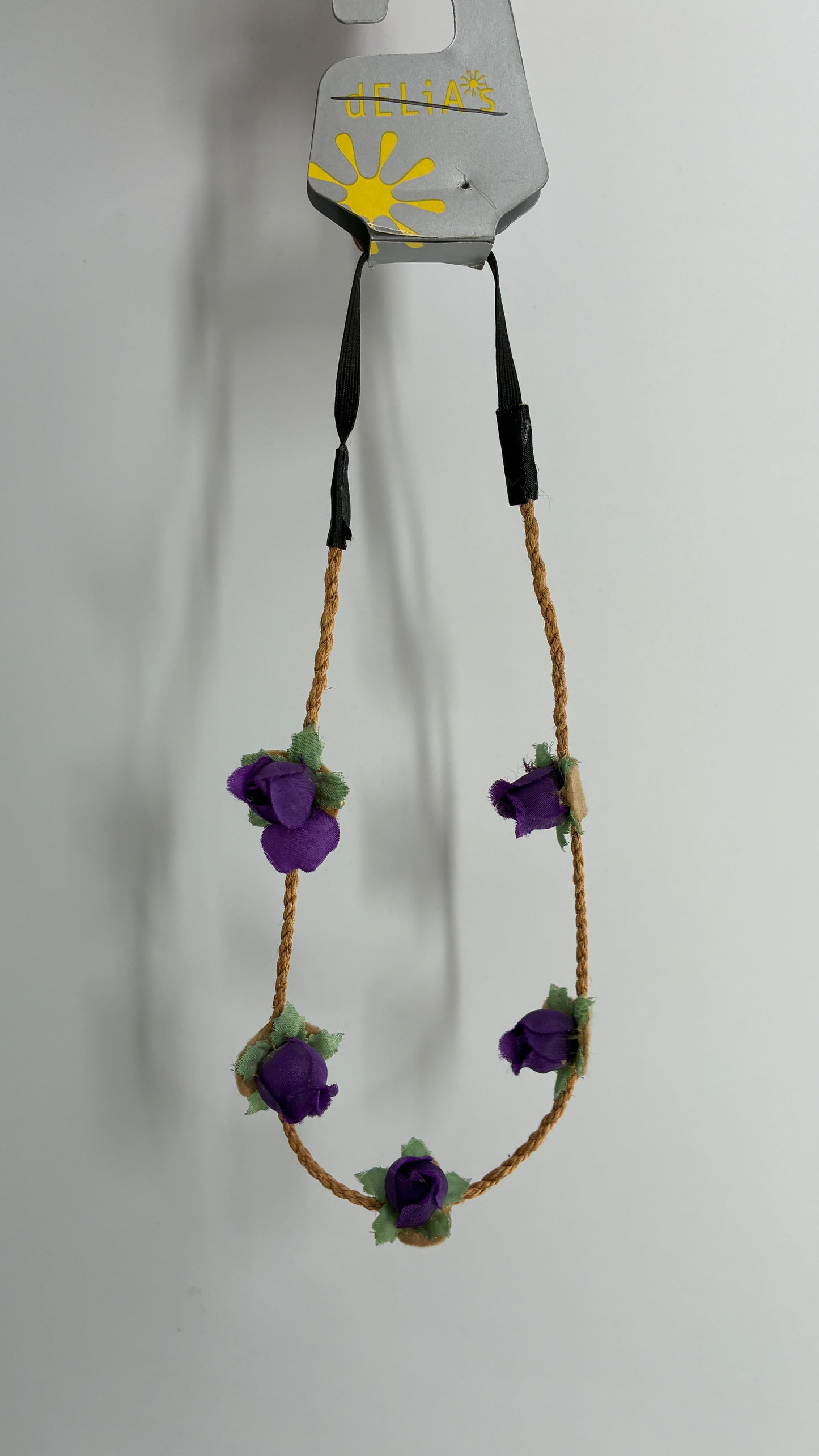 NWT Purple Rose Braided Headband