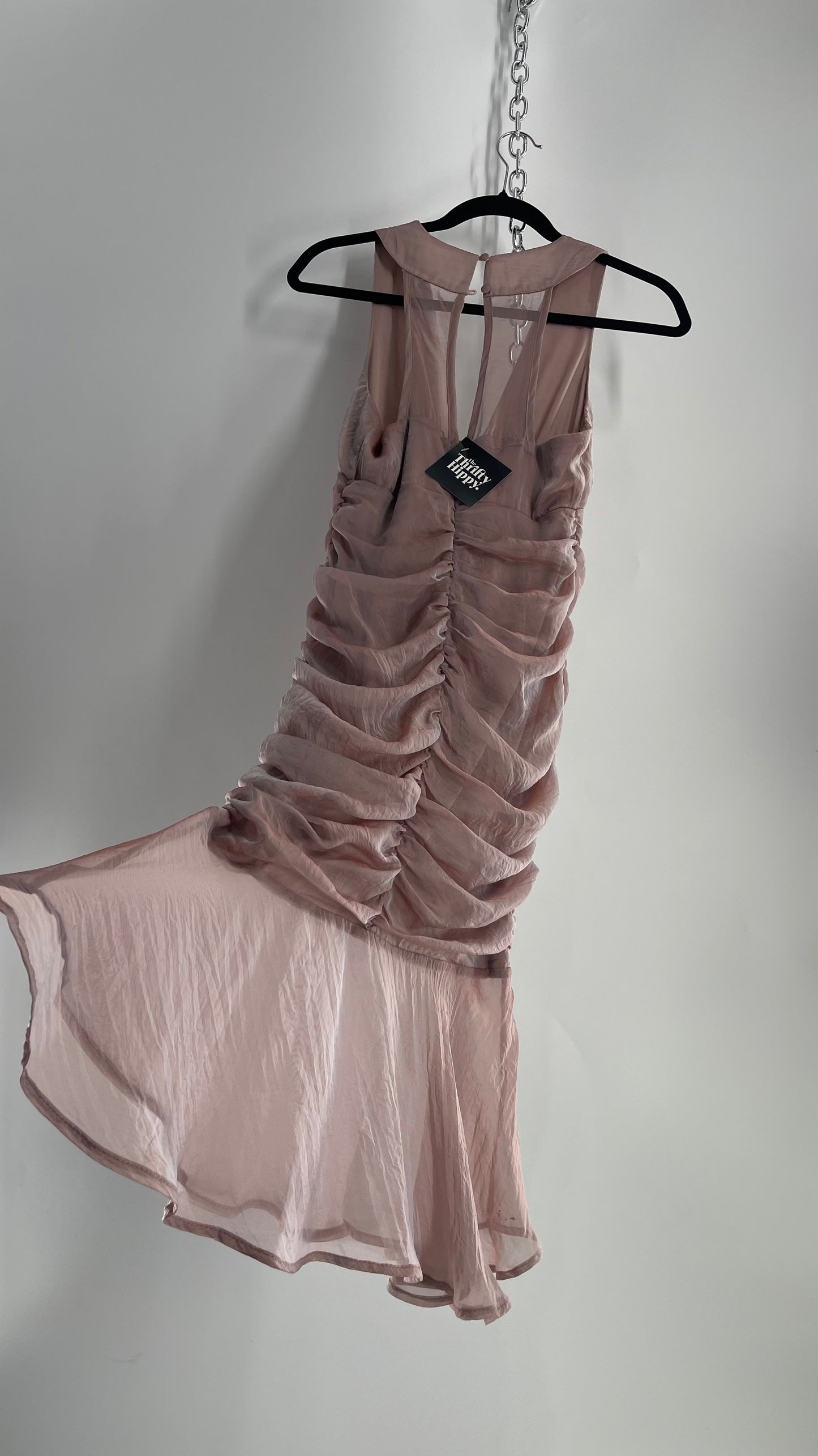 Urban Outfitters Dusty Lilac Ruched Bodice Mermaid Mini (XS)