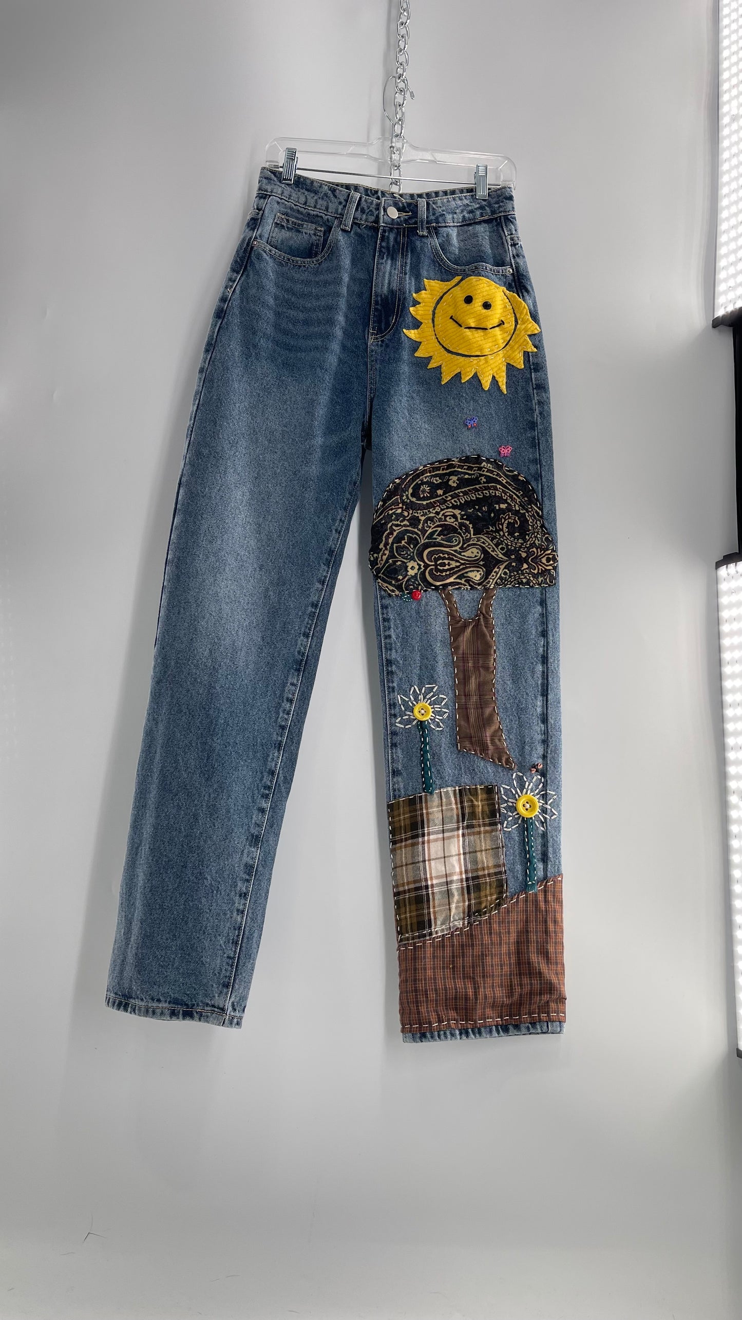 CUSTOM Hand Made Hand Sewn Patchwork Sun Dazed Denims (26)