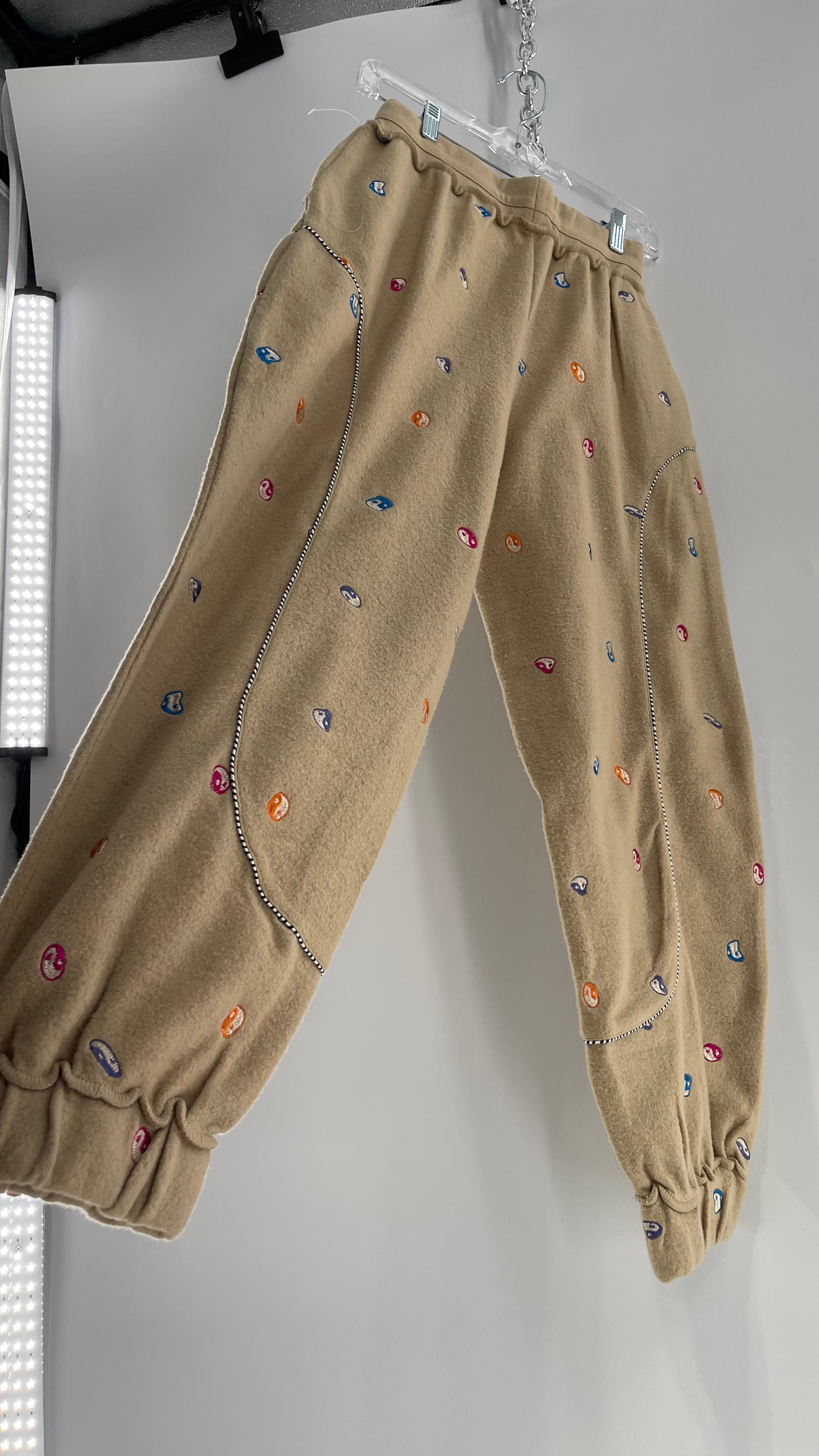 Ying Yang Embroidered Cozy Loungewear Jogger (Extra Small)
