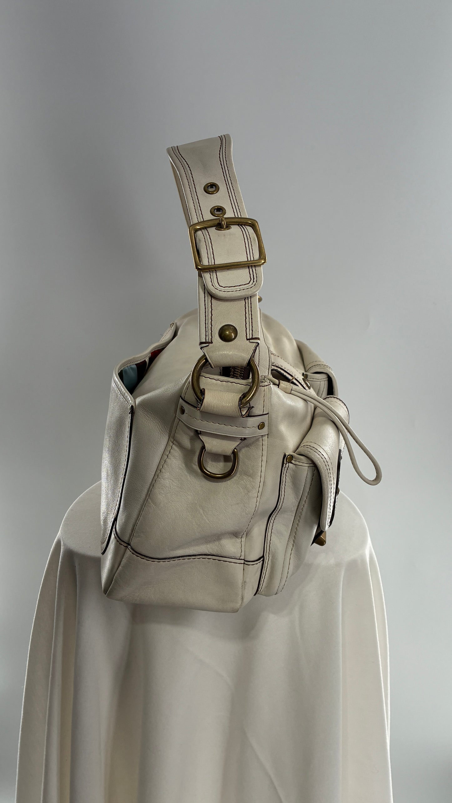 RARE COACH 65th Anniversary Legacy Leather Oversized Turnlock Shoulder Bag