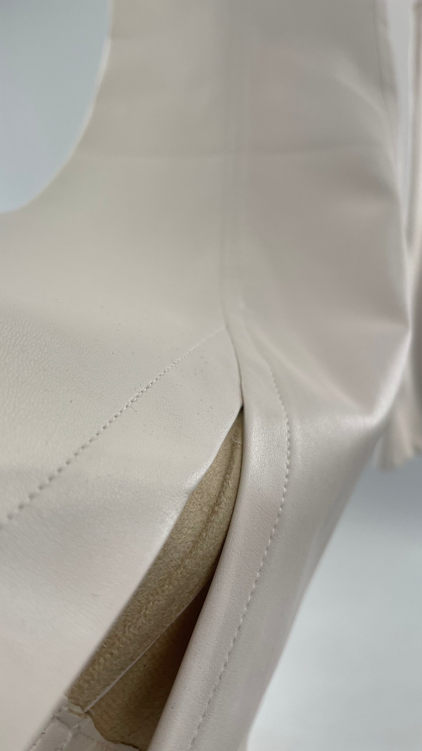 Free People White Cream Faux Flare Leather Pants (29)