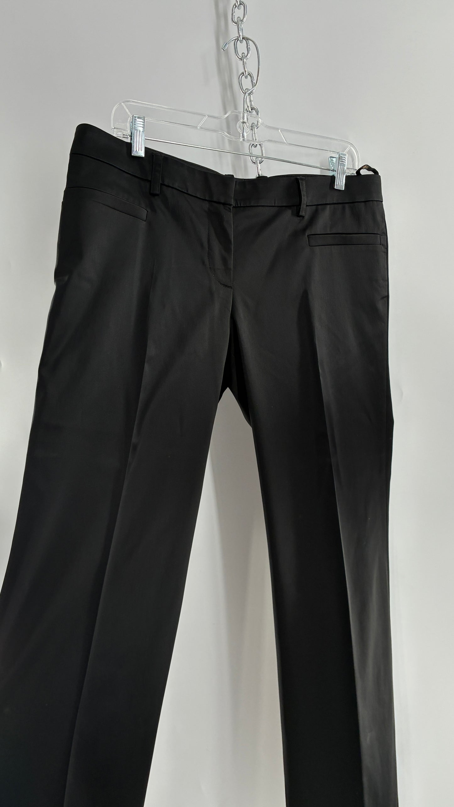 Vintage VERSACE Black Pleated Low Waisted Trouser (46/12)