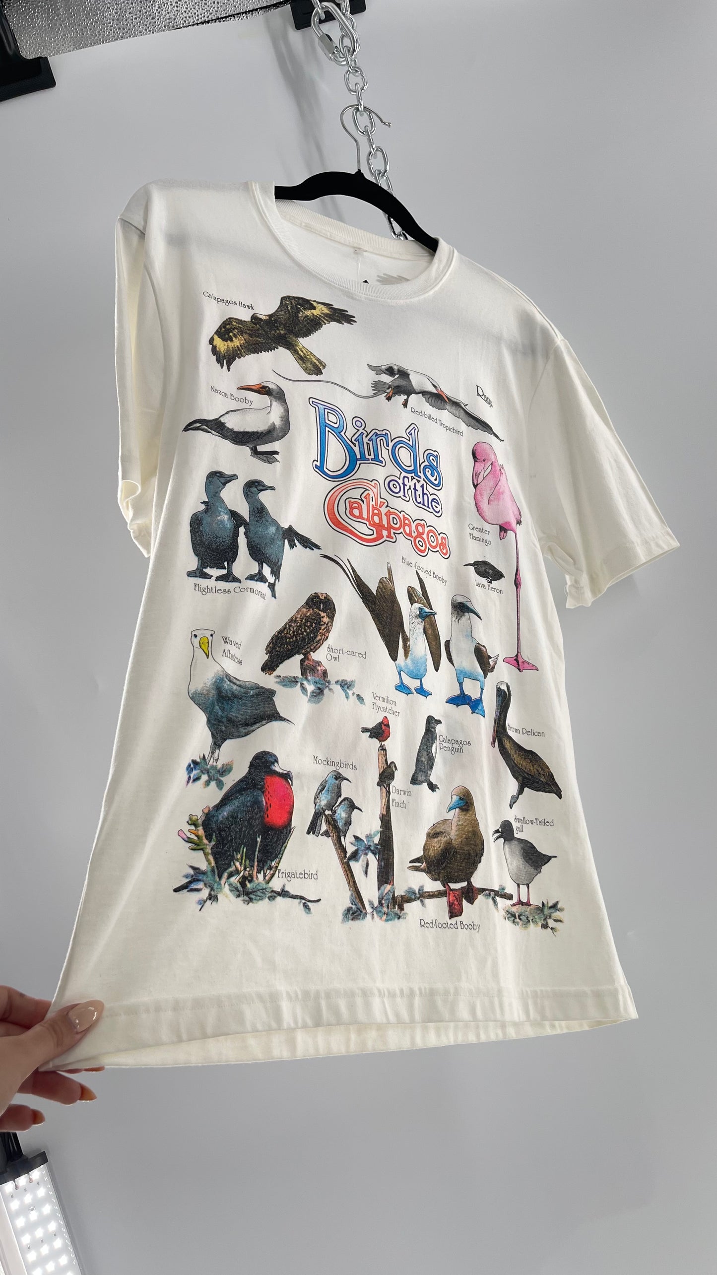 Vintage Glitter Galapagos Bird Species T (Medium)
