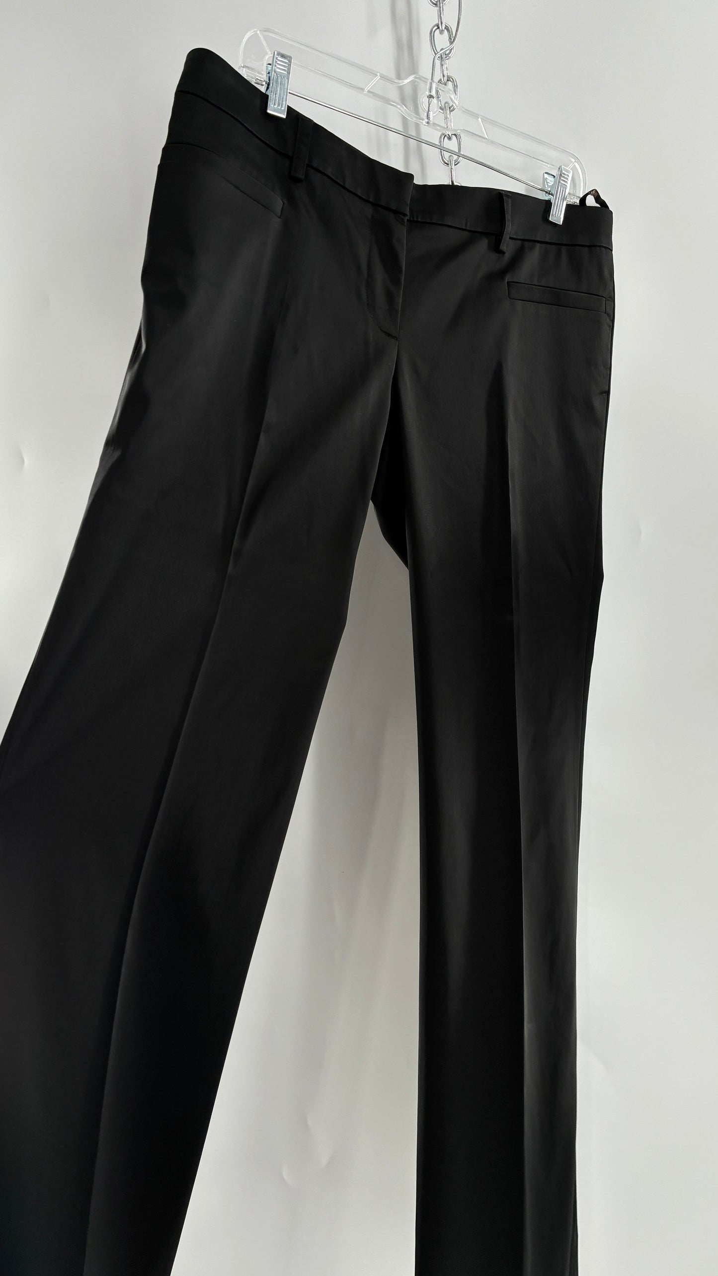 Vintage VERSACE Black Pleated Low Waisted Trouser (46/12)