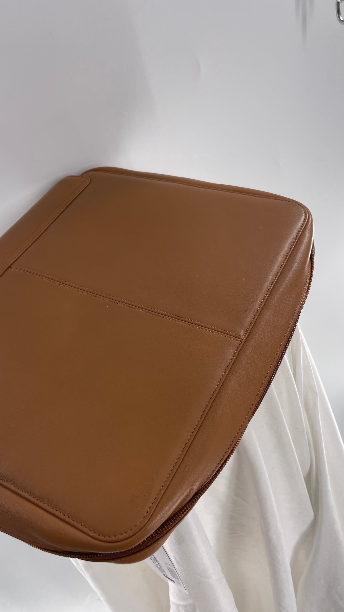 Levenger Genuine Leather Laptop Case/Briefcase Binder Portfolio