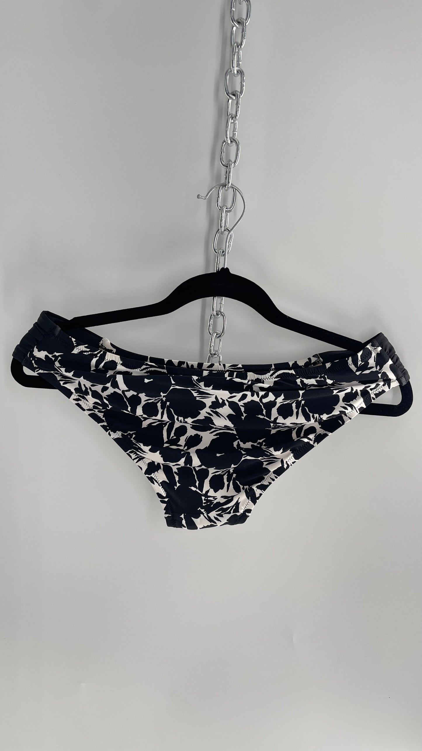 Sea Folly Anthropologie Black and White Swim Bottoms (Medium)