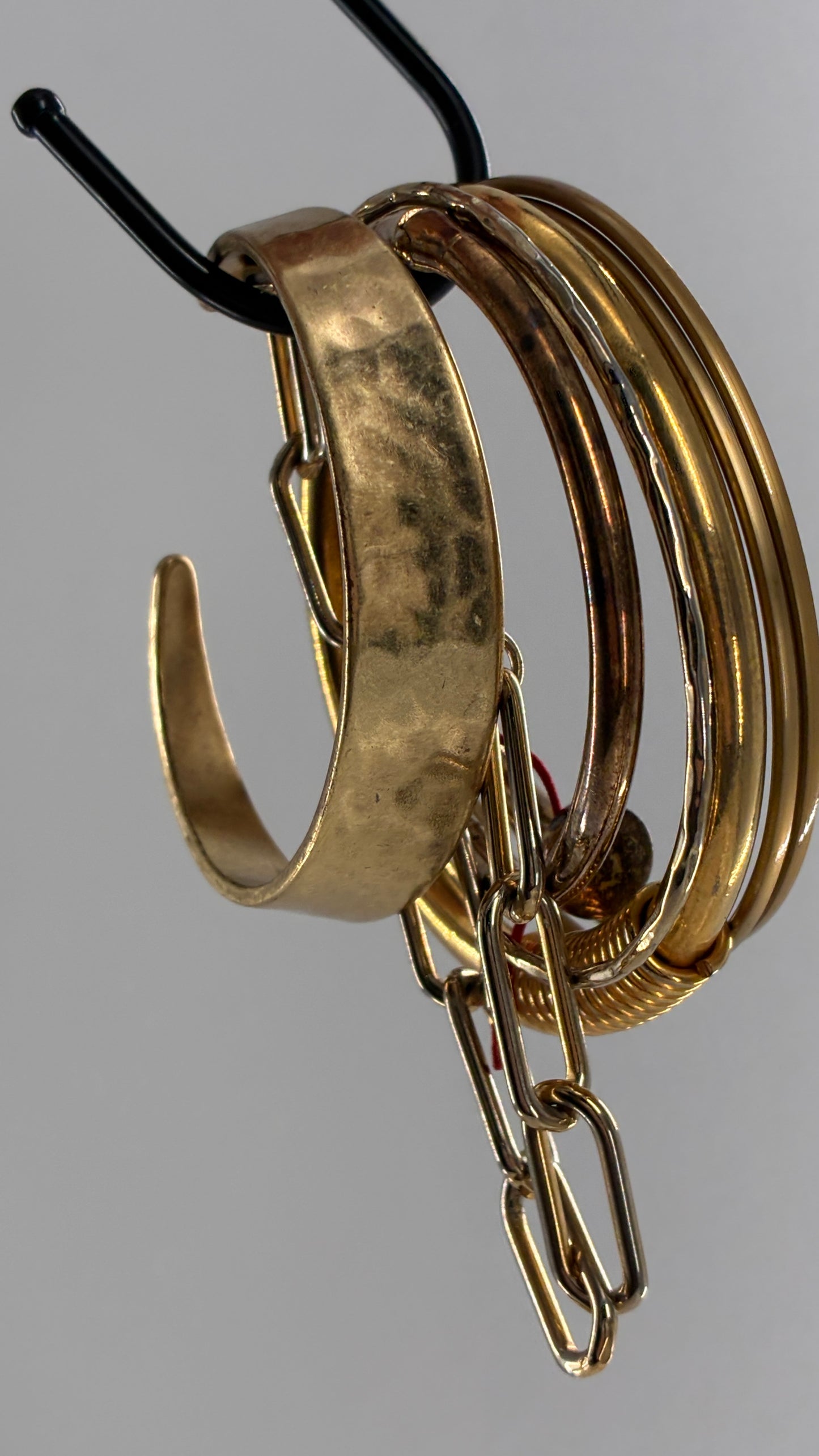 Vintage Set of Gold Bangles and Bracelets