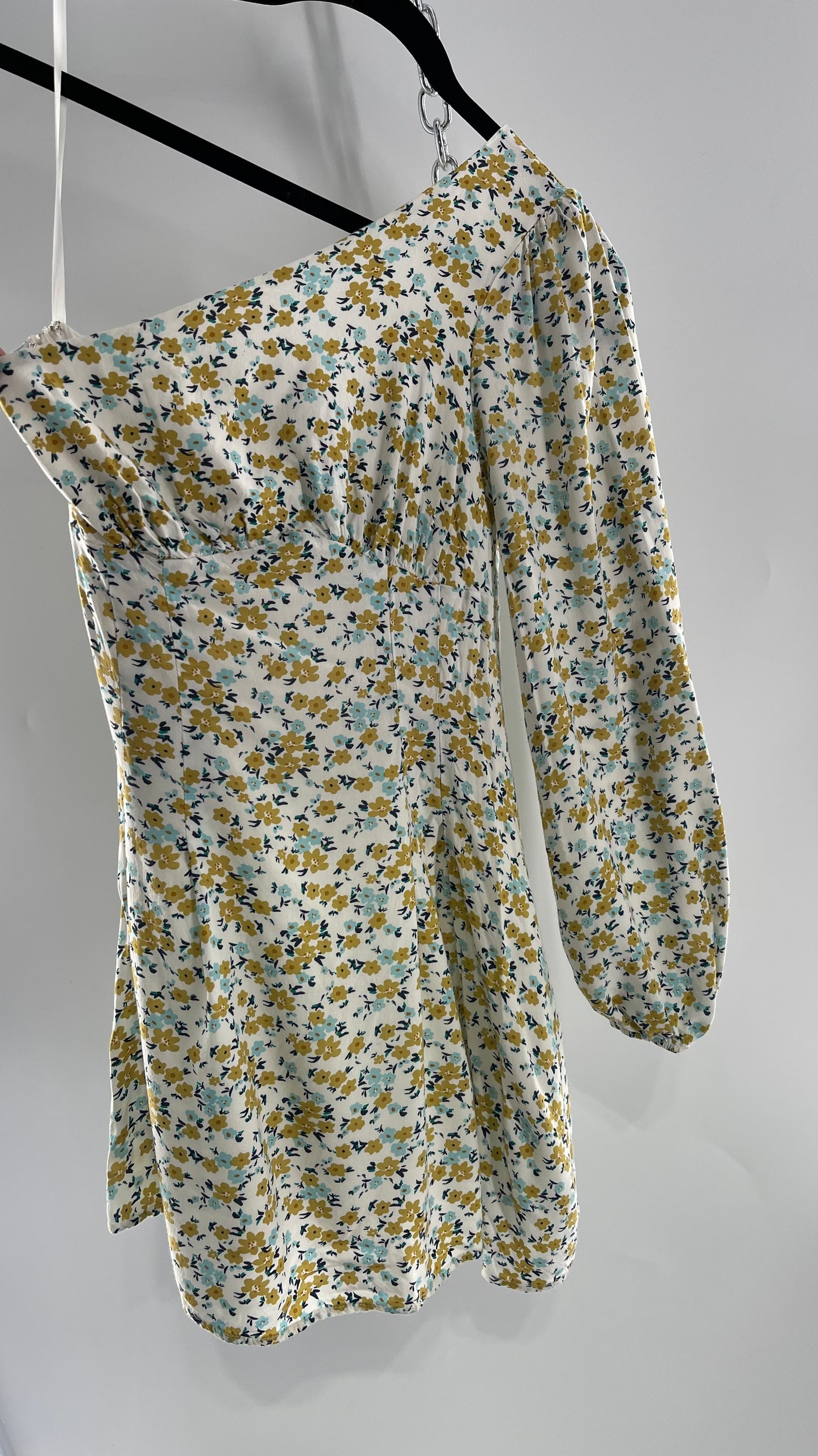 Free People One Sleeve Floral Dress (0)