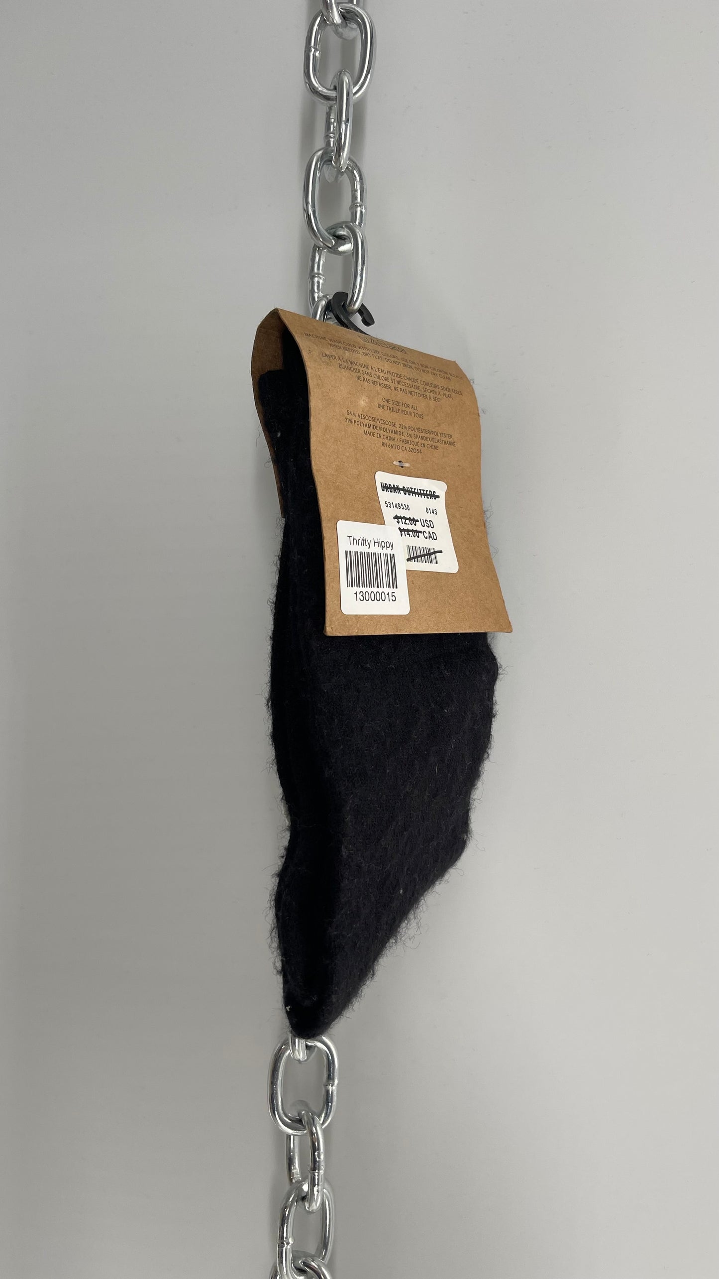 Urban Outfitters Black Crew Sock