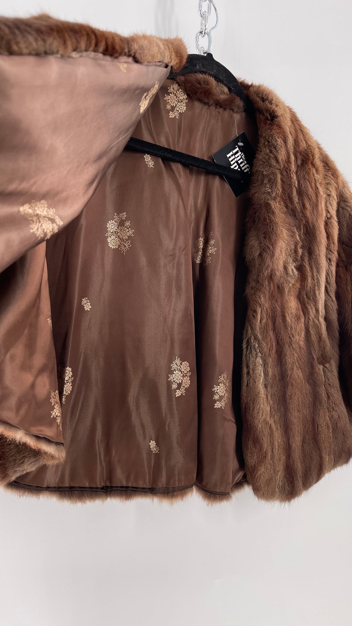 Vintage Brown Multi-toned Cape (One Size)